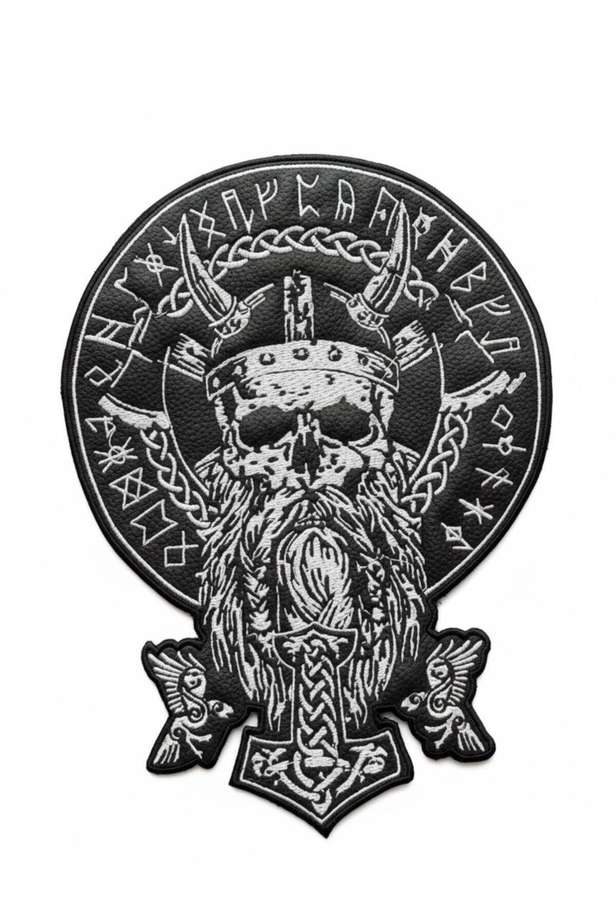 Atolye Luxora VİKİNG Desenli , Yelek ve Ceket Sırtı, Patch, Yama 27 * 19 cm
