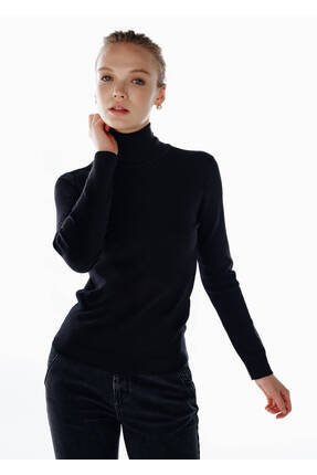 Knitss Extrafıne Merino Yün Karışımlı Triko Siyah