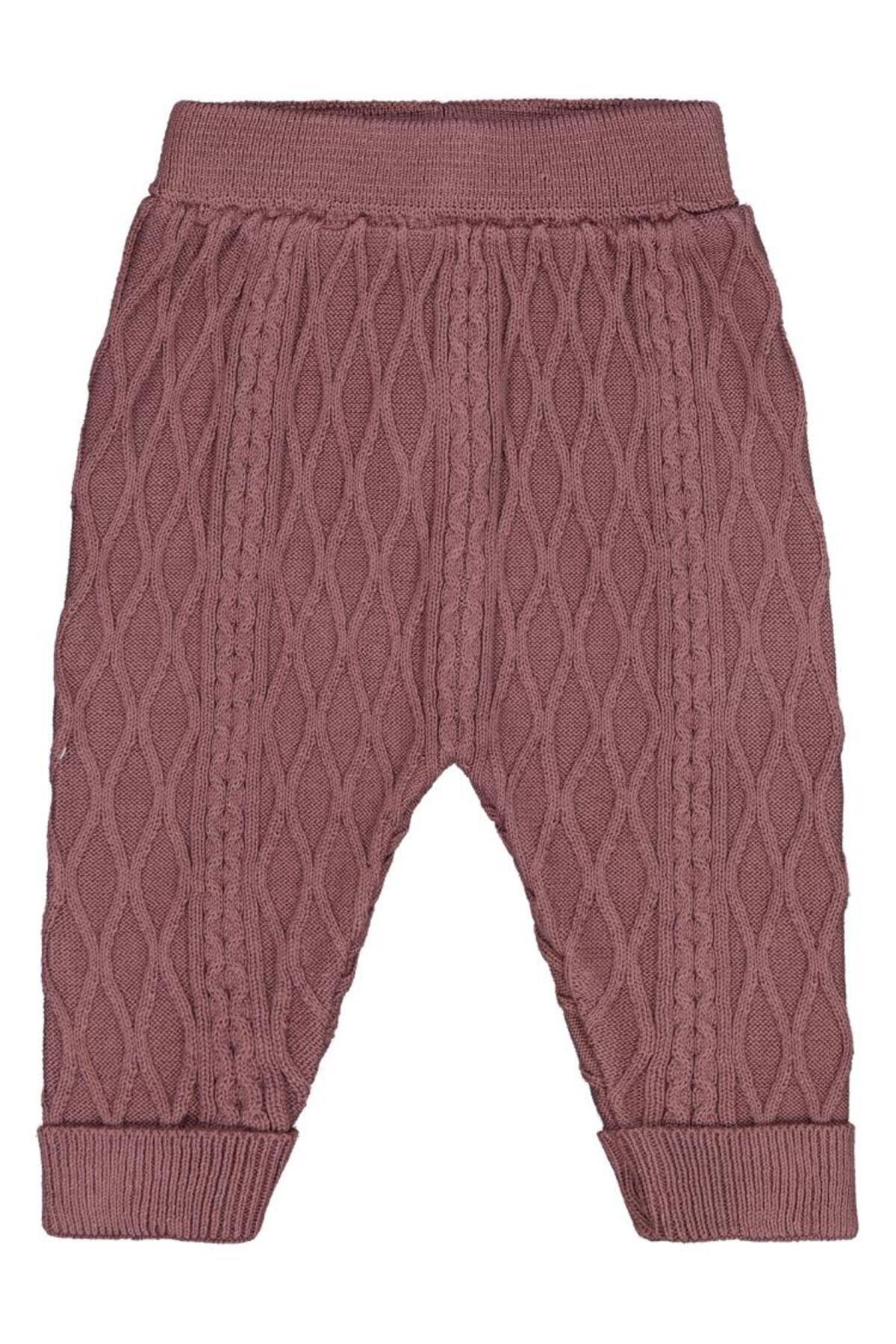 سیویل بیبی ژاکت بافتنی ۶-۱۸ ماه - شلوار ورزشی - قهوه‌ای ۶-۹ ماه