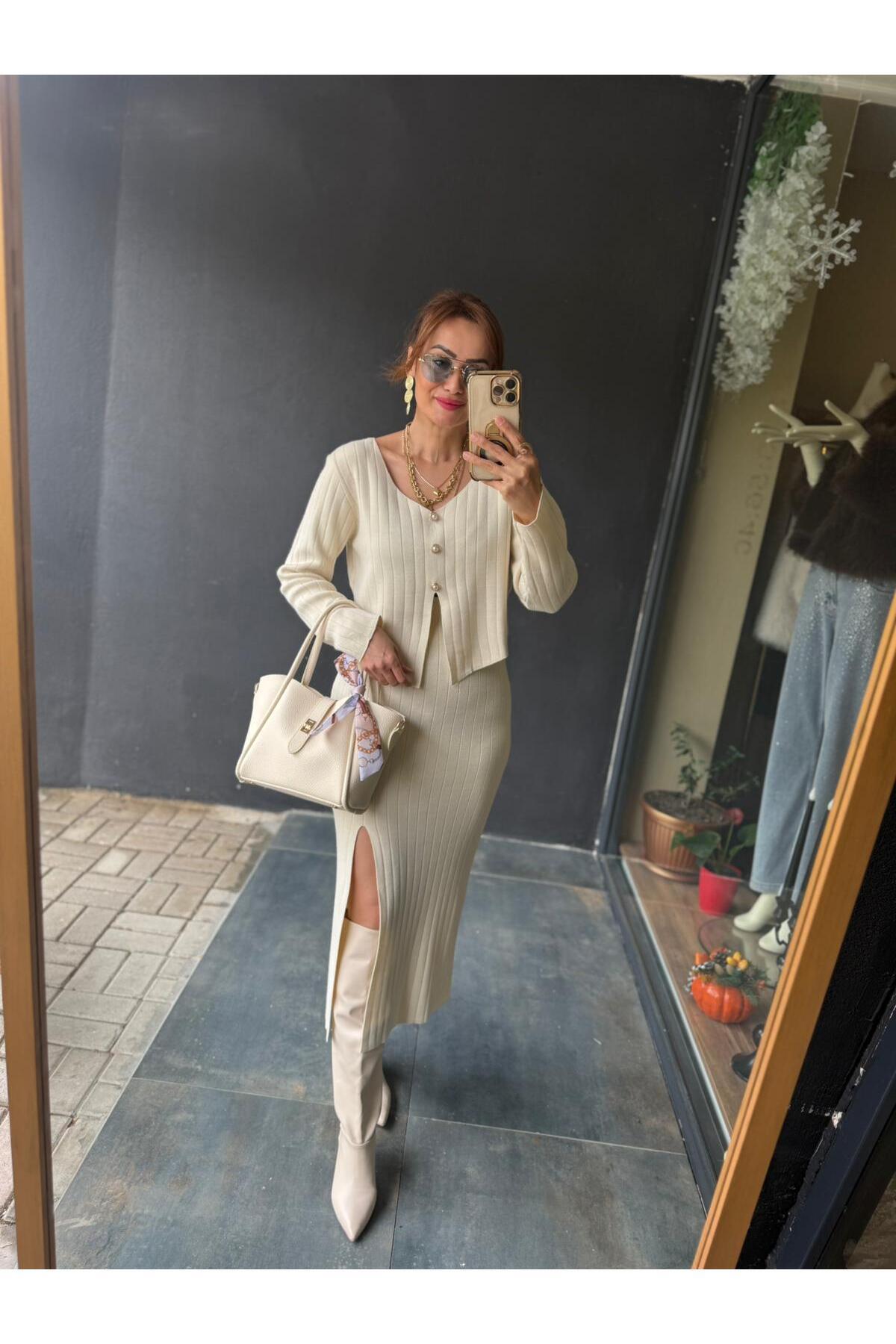 Butik Bizimlesin Tria Triko Etek&Bluz Takım