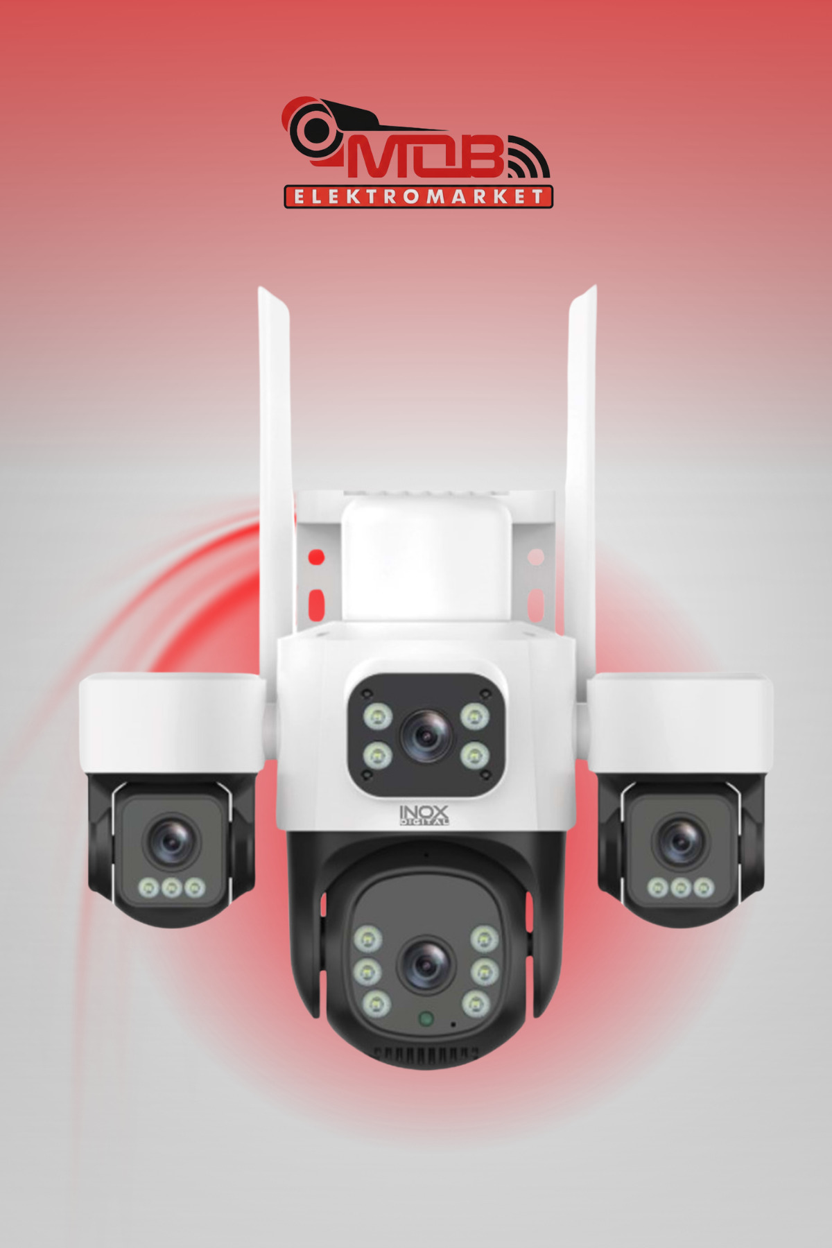 inoxdigital INOX-X114 4X3MP DÖRT LENSLİ WİFİ PTZ KAMERA - Fiyatı