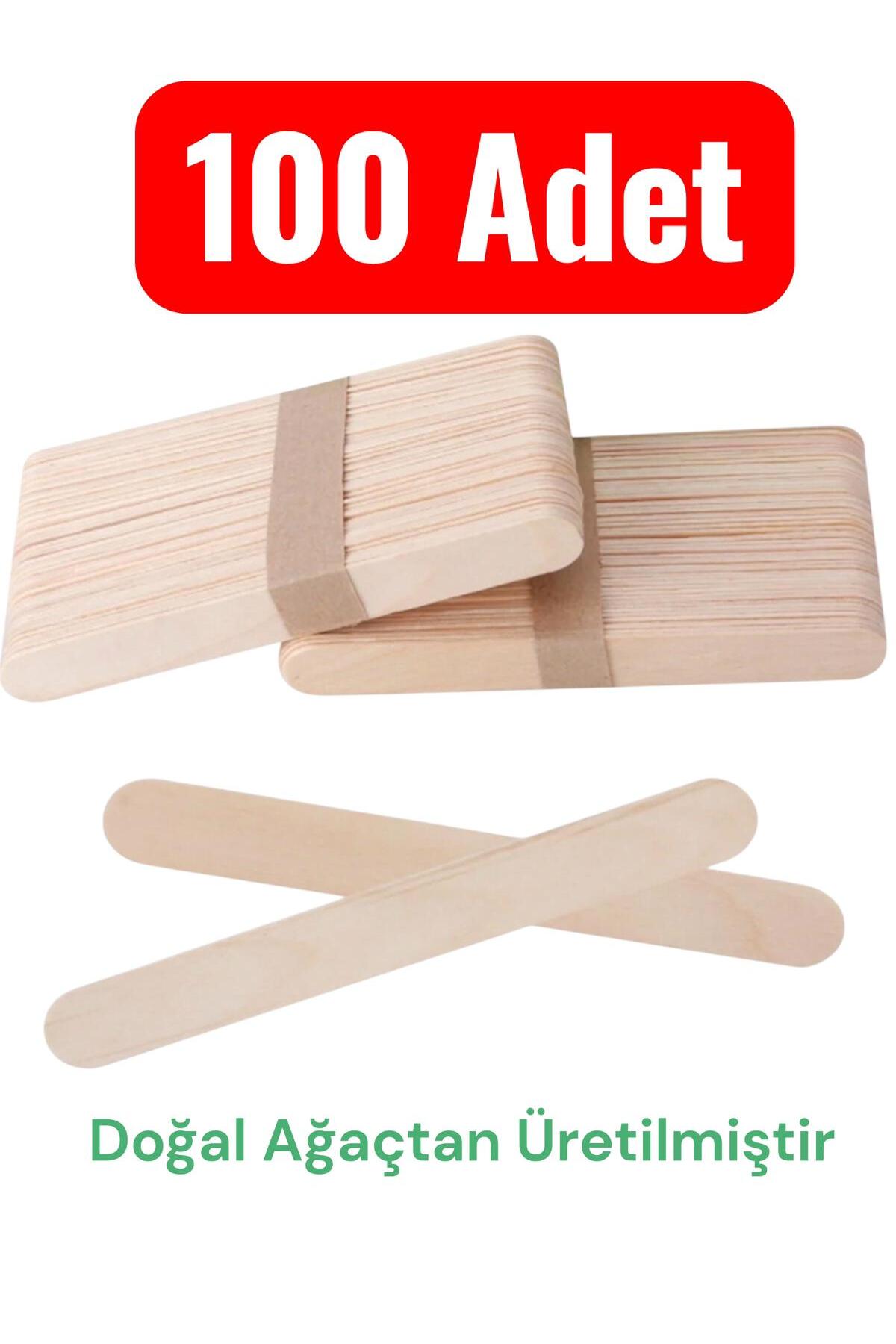 stonechem Epoksi Karıştırma Çubuğu Abeslang 100 Adet Doğal Ahşap — بژ abeslang