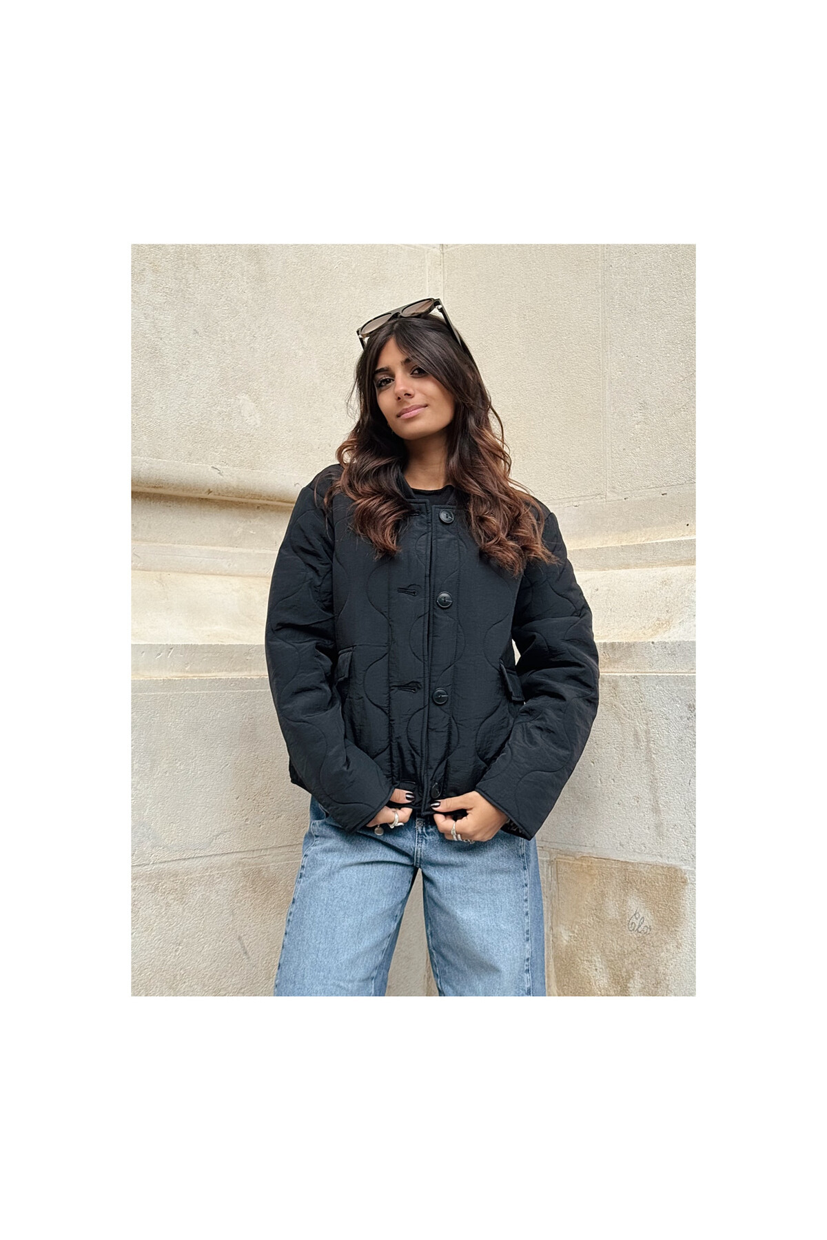 ONLY  Onlsalsa Leo Jacket Cs Otw Kadın İçi Leopar Astarlı Kapitone Tarz Mont 15357514 - Görsel 8