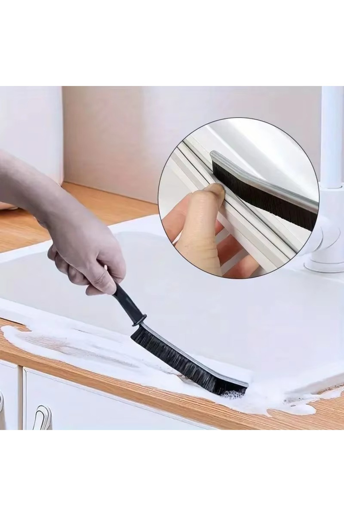 tafce 1 Adet Çok Amaçlı Multi Ince Temizlik Fırçası Derz Arası Banyo Mutfak Lavabo Detay Fırçası