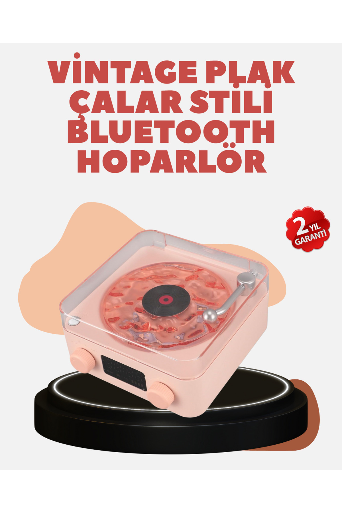 Genel Markalar Retro Kristal Netliğinde Ses – Gece Işıklı Retro Bluetooth Hoparlör