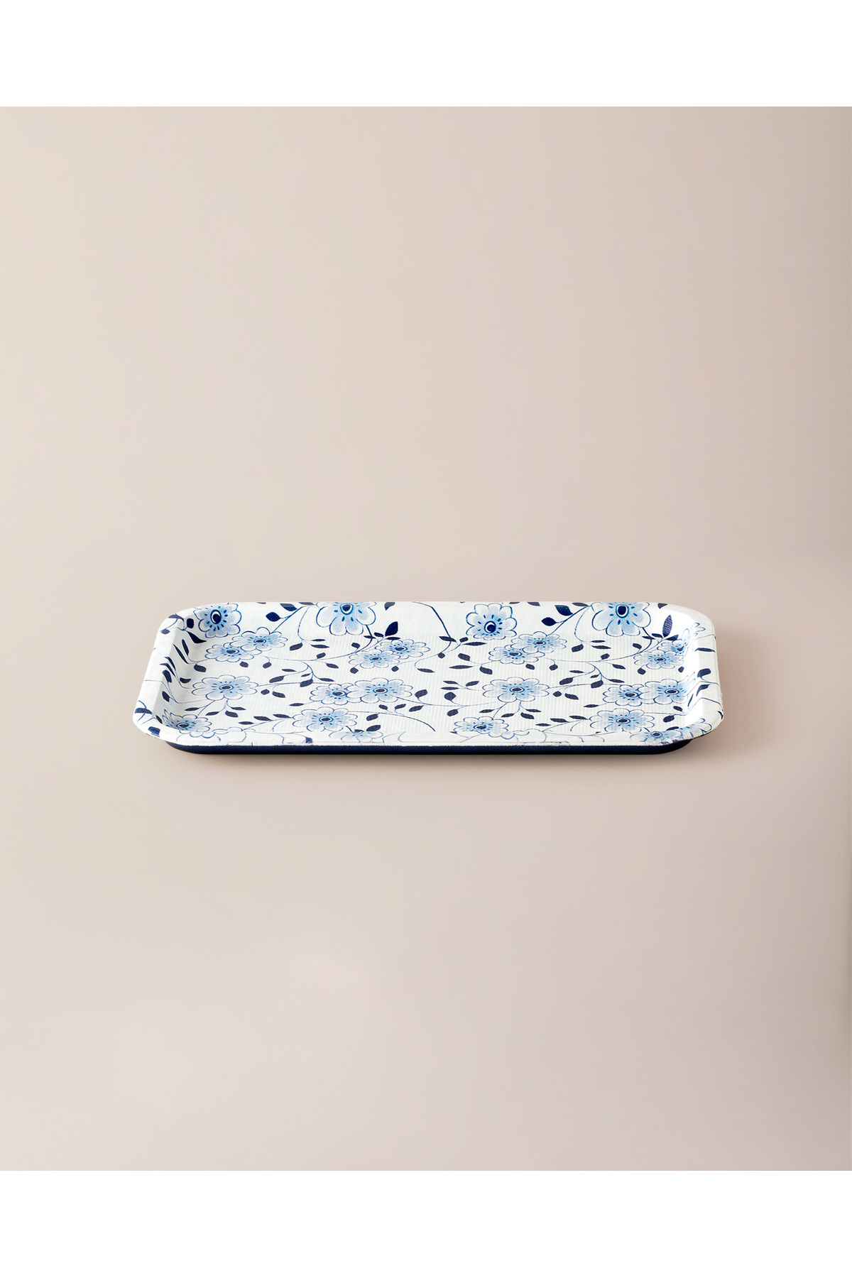 Madame Coco Reve Bleu Seren Dikdörtgen Tepsi - Mavi/Beyaz