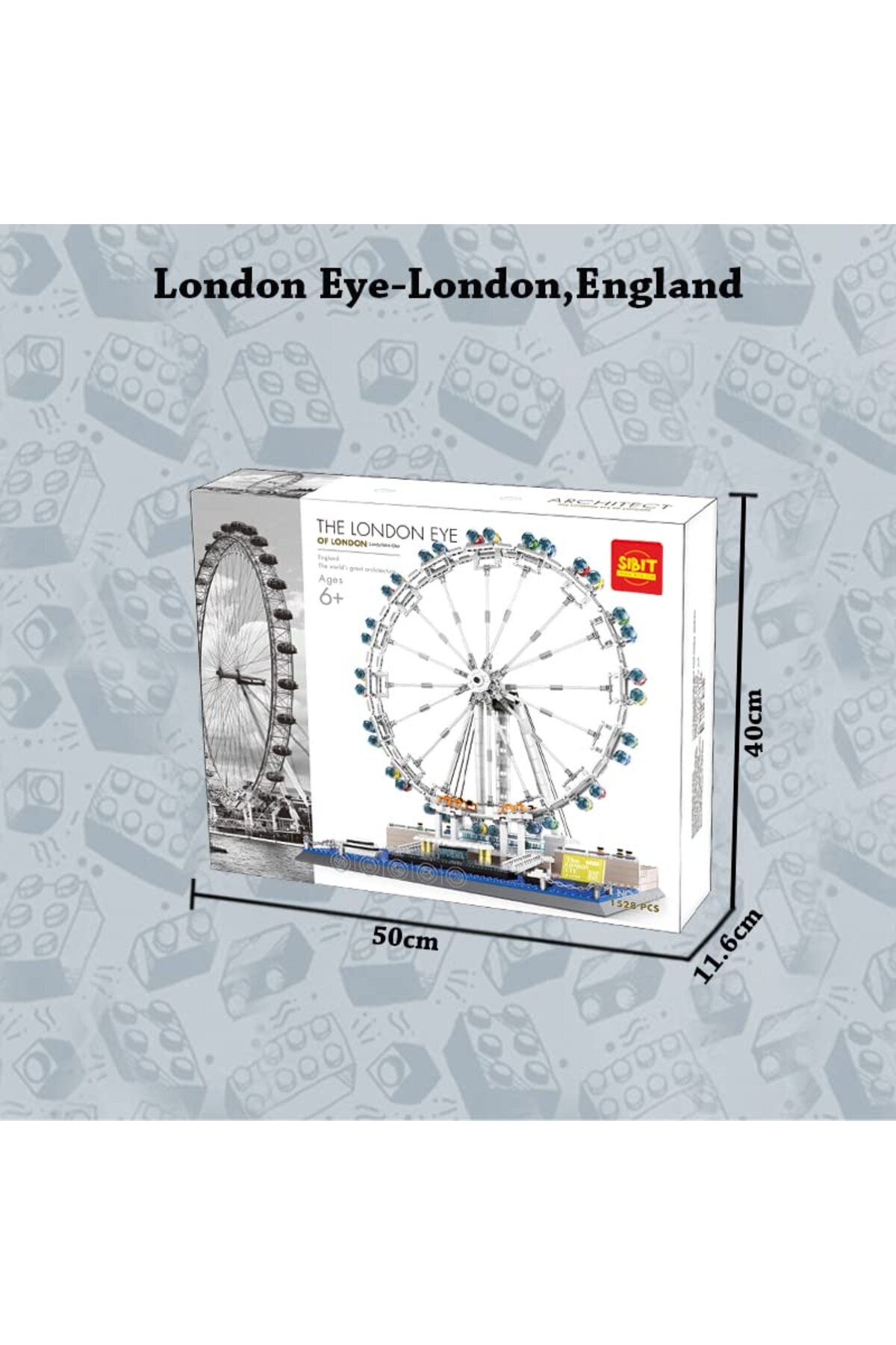 مجموعه بلوک‌های ساختمانی چشم لندن | مدل برای پروژه مدرسه | معماری بزرگ جهان