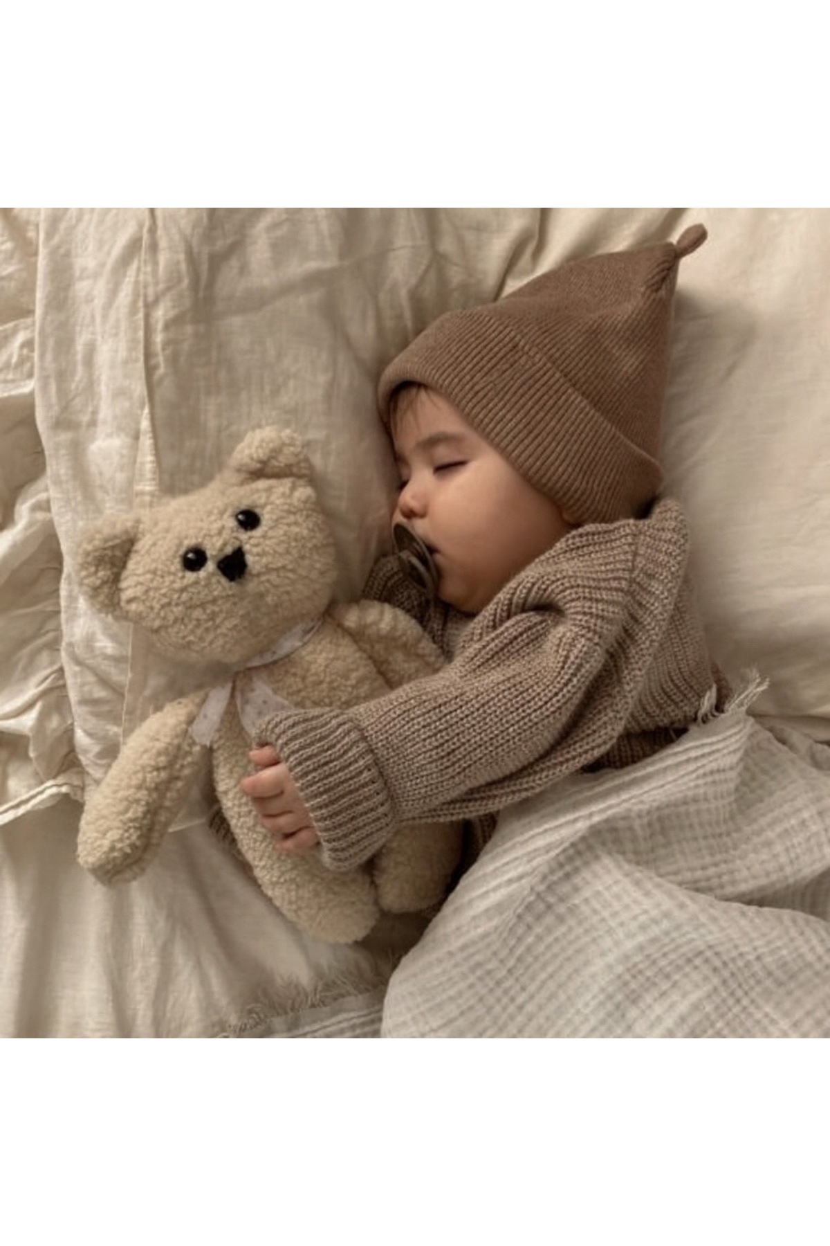 vivimade Çocuk Bebek Uyku Arkadaşı Rollo Peluş Ayıcık