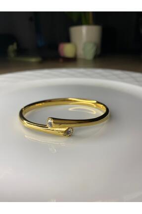 ZEY TAKI VE AKSESUAR ZARİF TASARIMLI DOĞAL TAŞ SÜSLEMELİ PASLANMAZ ÇELİK KELEPÇE