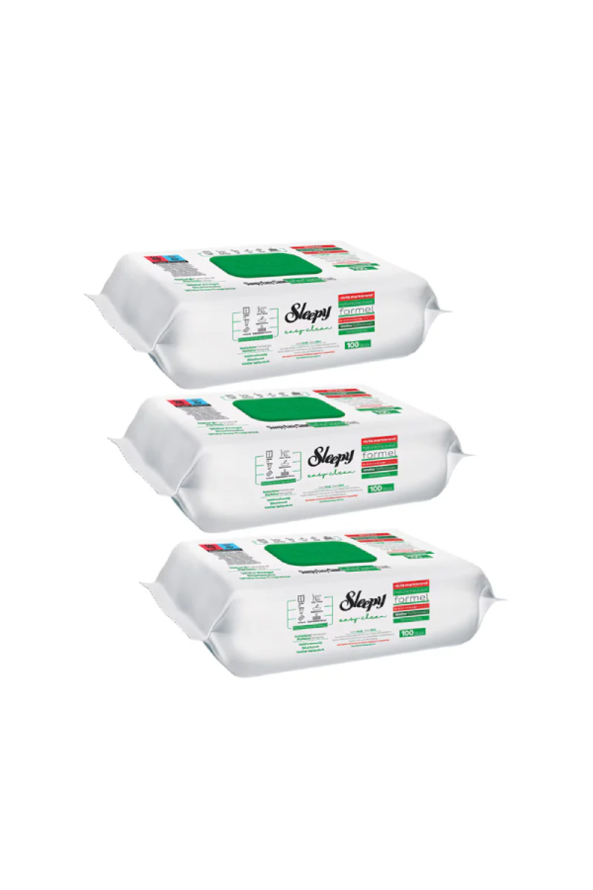 Sleepy Pachet cu 3 x Servetele umede Easy Clean White Soap Additive Multisupr...