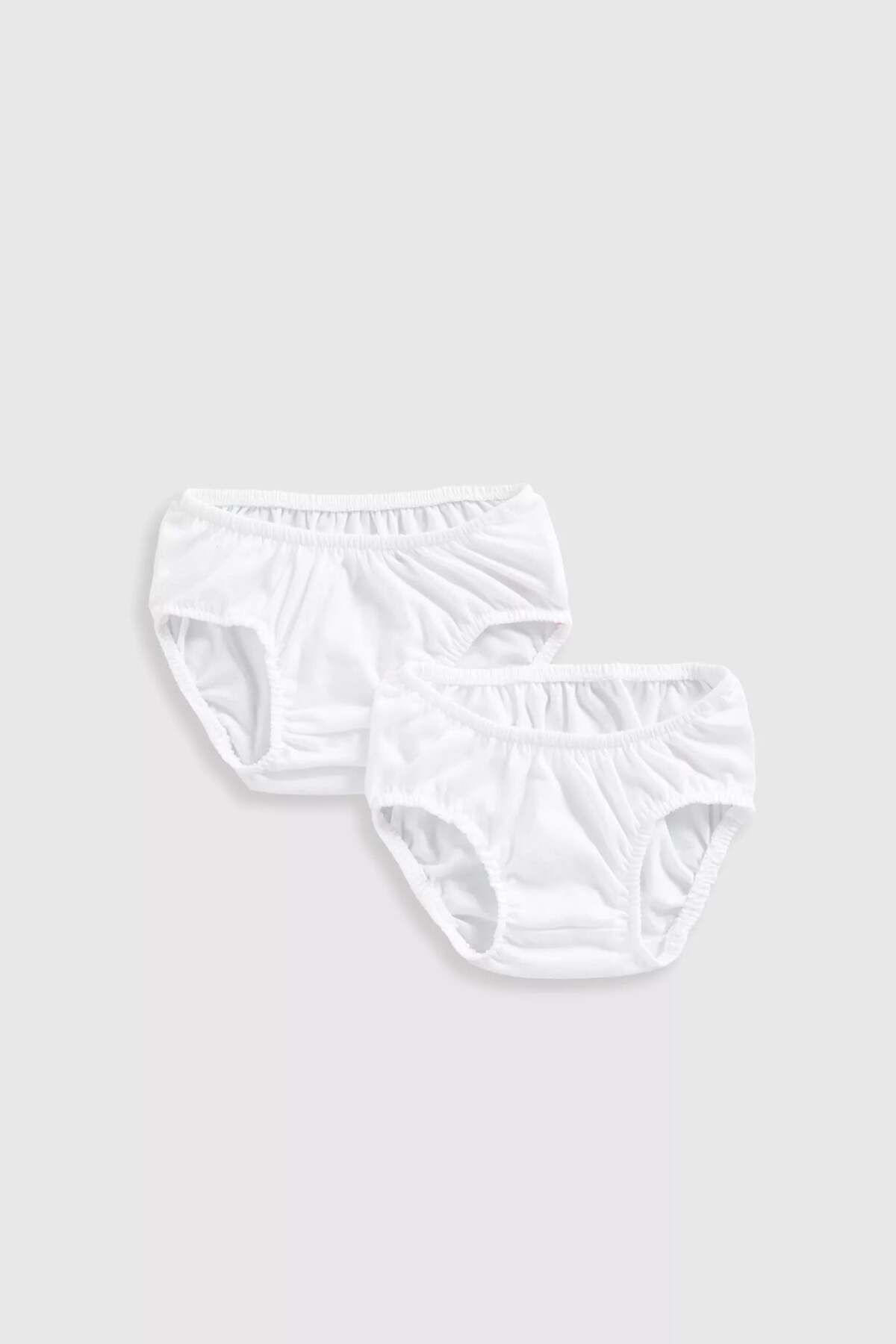 MOTHERCARE White Baby Knickers - 2 Pack