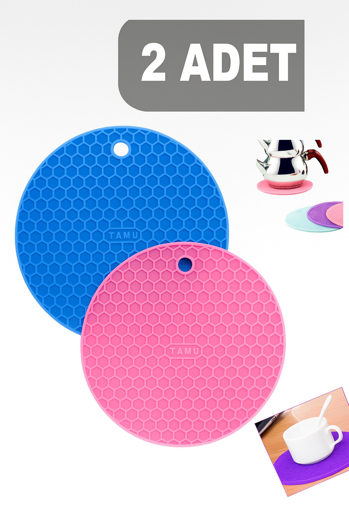 ZİPY HOME 2'Lİ PAKET SİLİKON GIDAYA UYGUN NİHALE VE KALBURABASTI YANMAZ YAPIŞMAZ