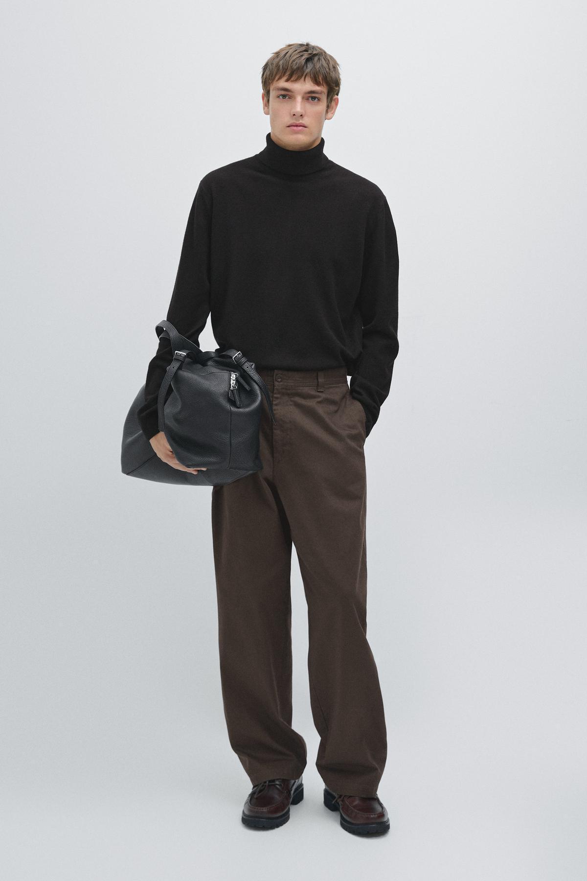 ماسیمو دوتی ژاکت بافتنی پشمی ترکیبی یقه ایستاده