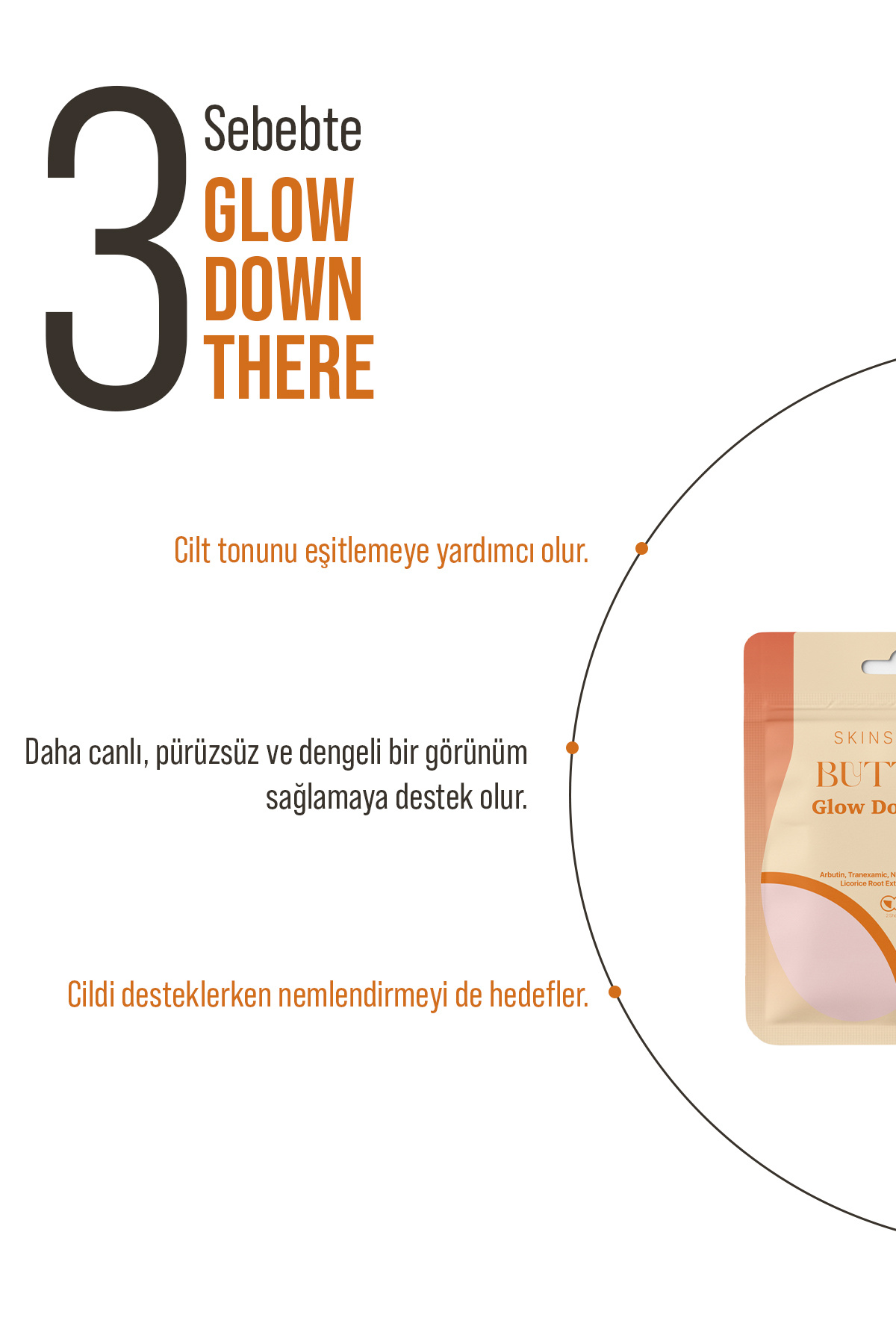 Buttoks Glow Down There Vücut Maskesi | Kararma Karşıtı ve Aydınlatmaya Yardımcı | 2 Parça — masaeglowdown — تصویر 6 از 8
