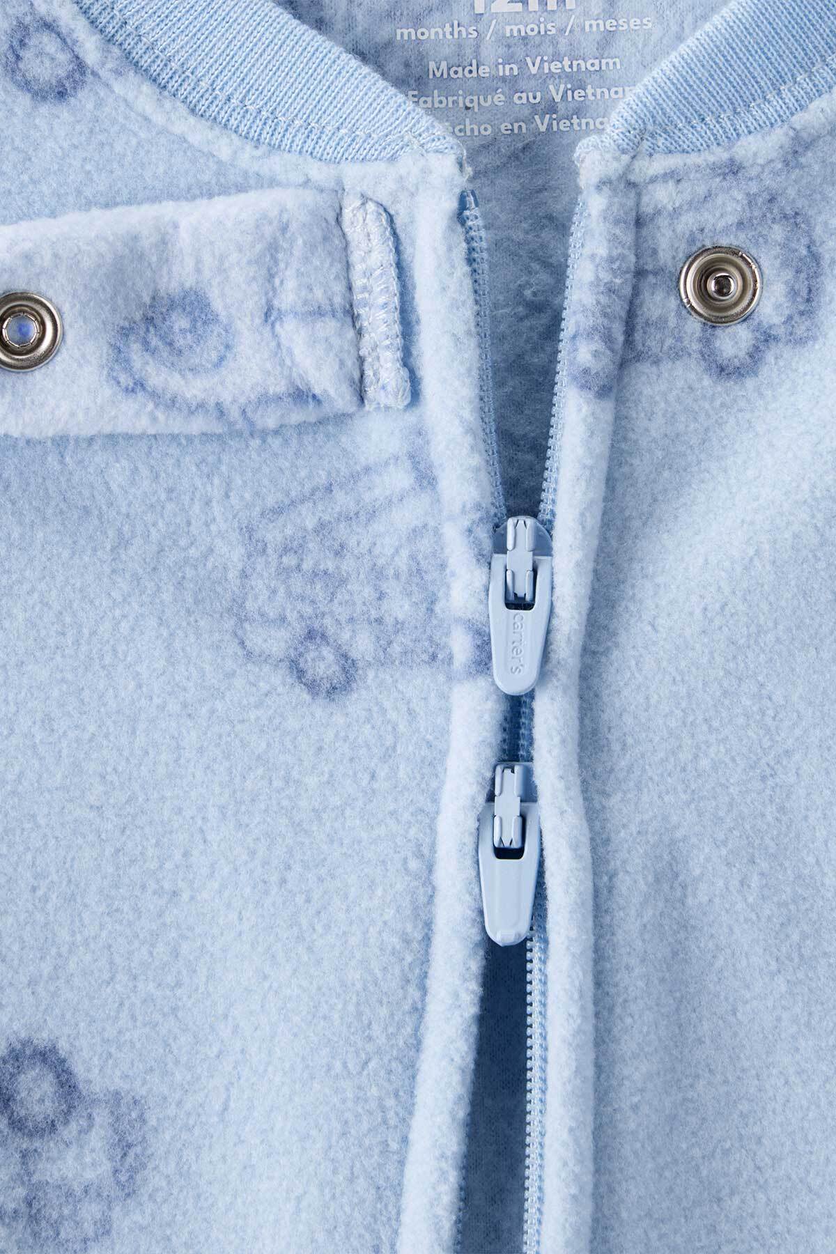 Carter's Erkek Bebek Yeşil Polar Tulum fotoğrafı 3 (önizleme)