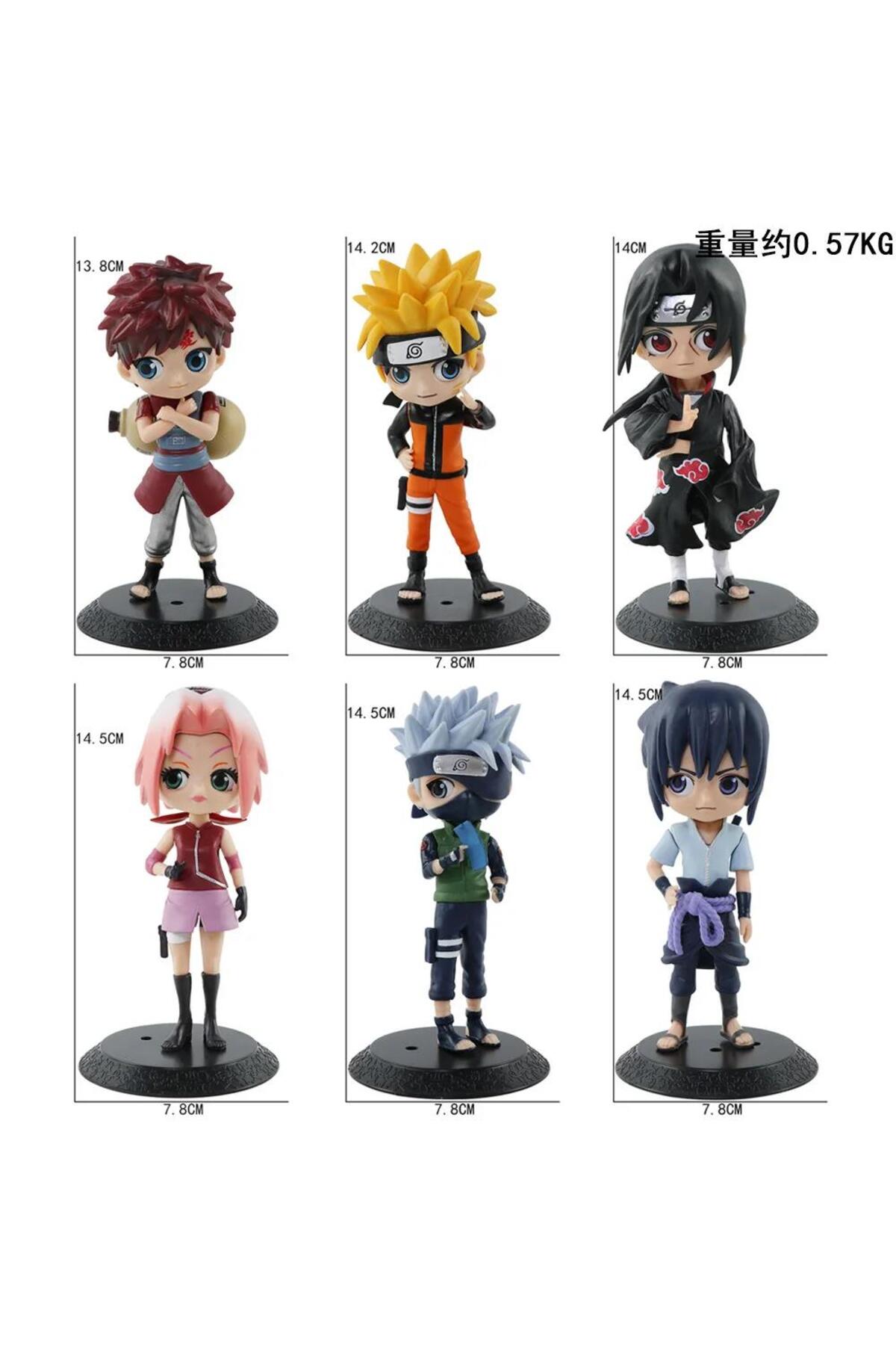 e-life shop Naruto Shippuden 6'lı Anime Manga Figür Seti Uzumaki