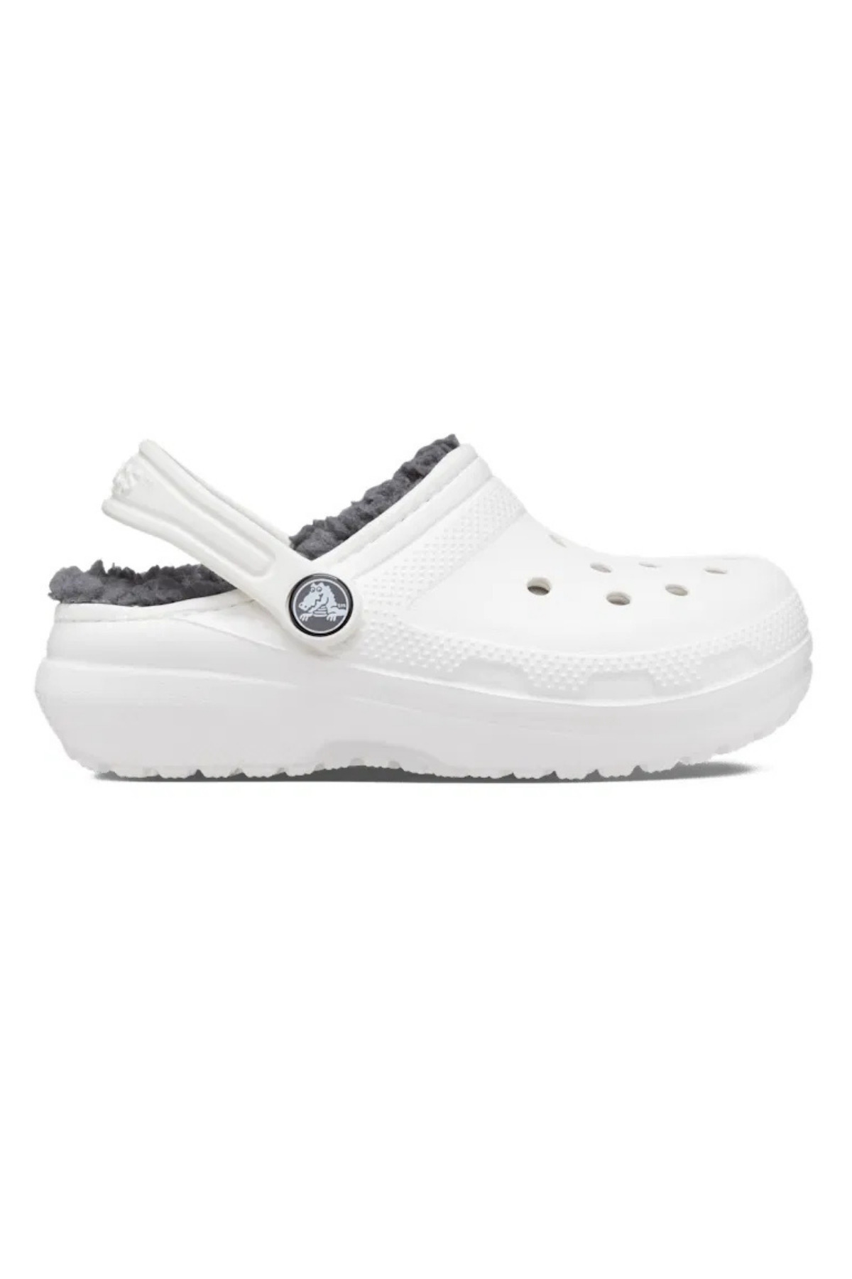 کراکس دمپایی بچه‌گانه طرح Clog T با آستر کلاسیک و رنگ سفید