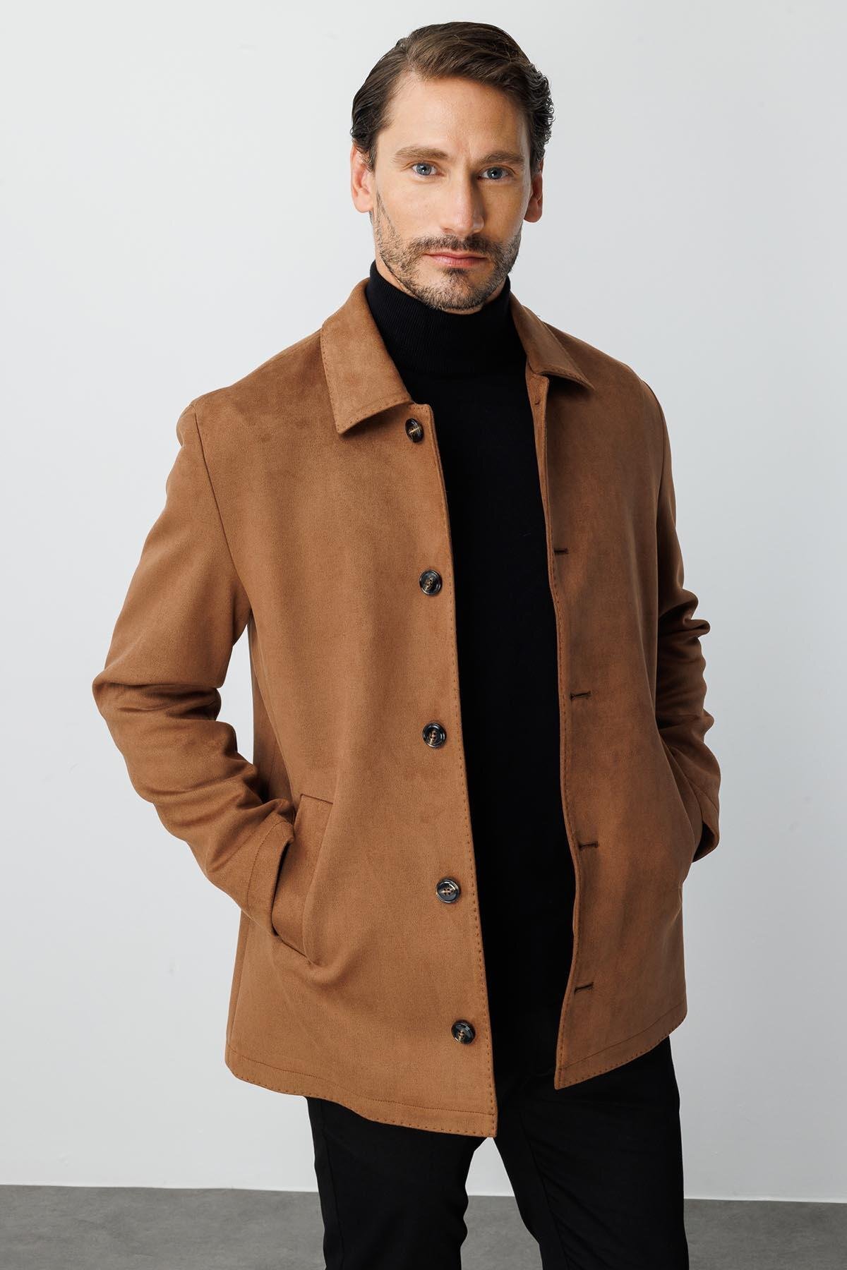 İgs  Erkek Kahve Mont - Görsel 2