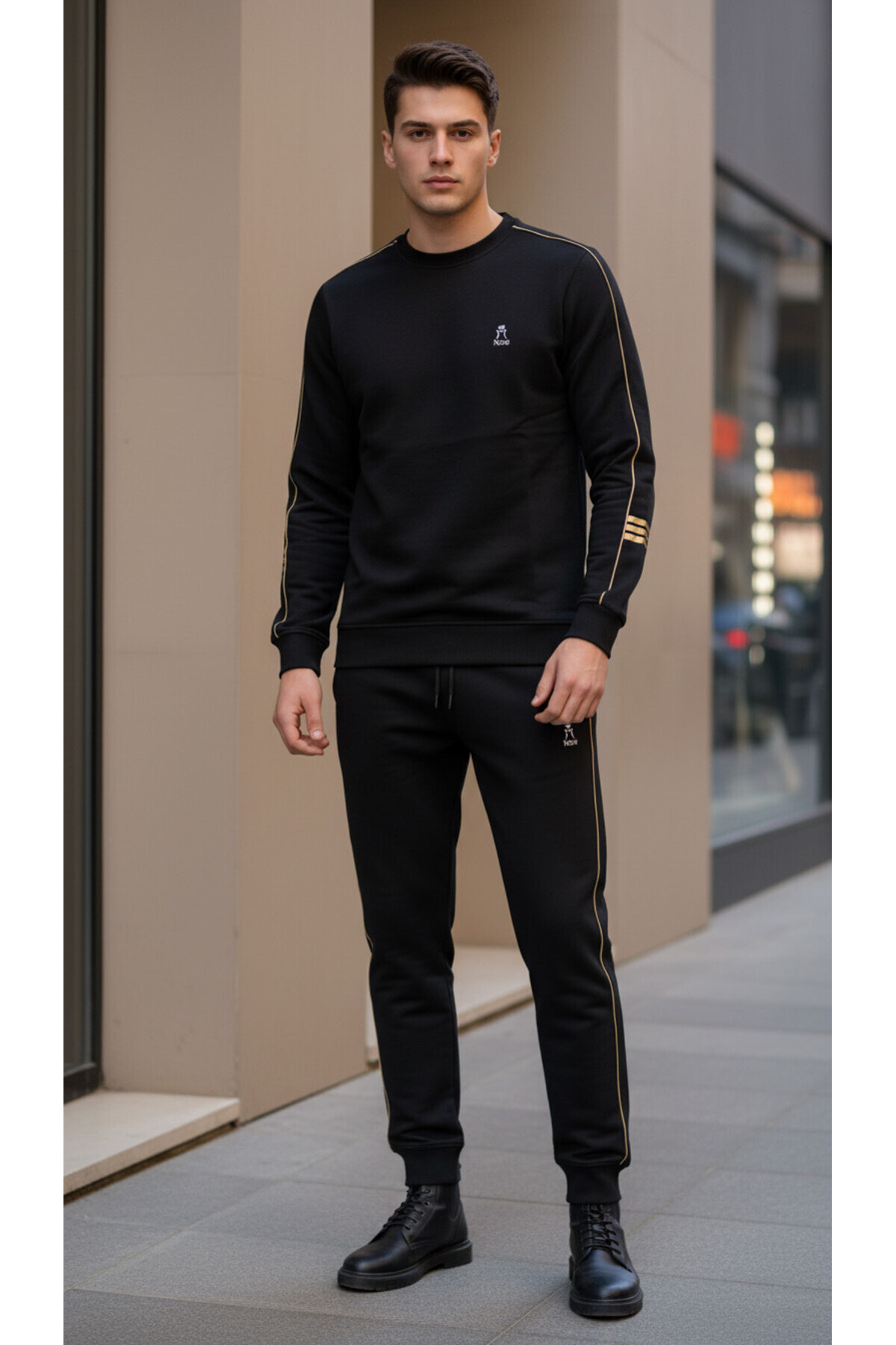 BERAUNDERWEAR ERKEK EŞOFMAN TAKIMI SIFIR YAKA DIŞ GİYİN ALT ÜST TAKIM