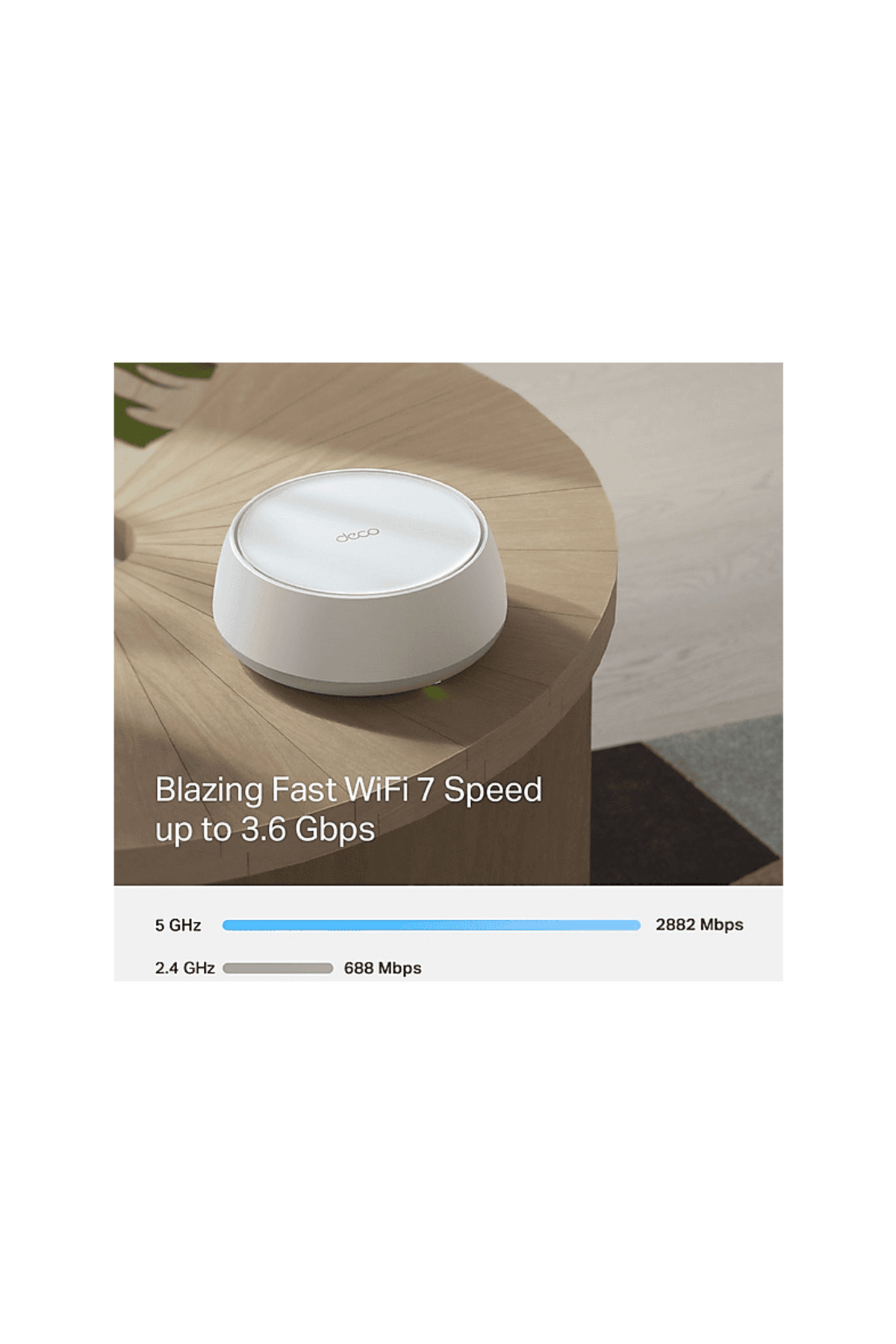 Tp-Link Deco BE25 (1-Pack), BE3600 Mbps Hız, Fiber Uyumlu, Çift