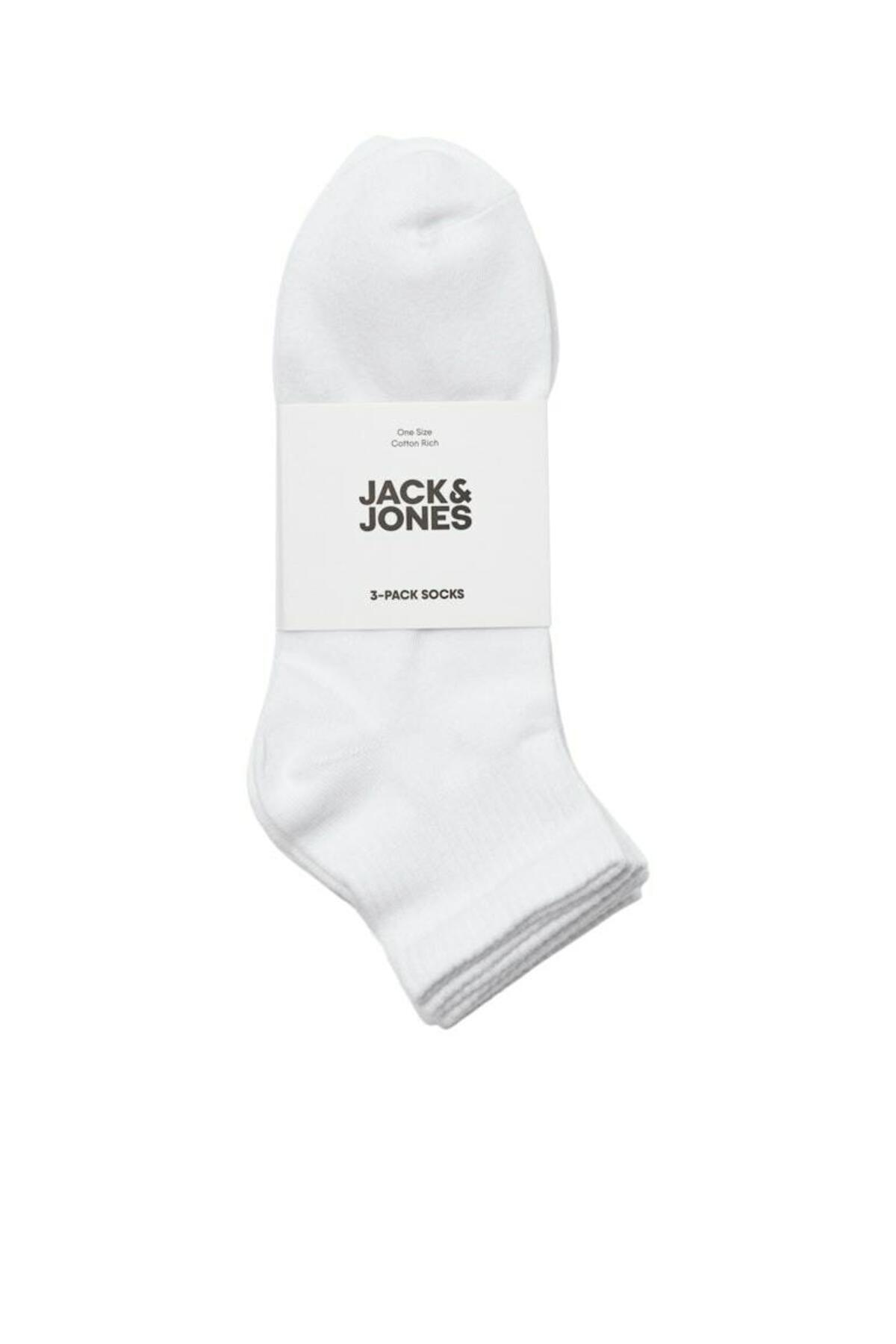 Jack & Jones Jack Jones Leon Short Tenis 3 Lü Paket Erkek Çorap 12257150 görsel 3