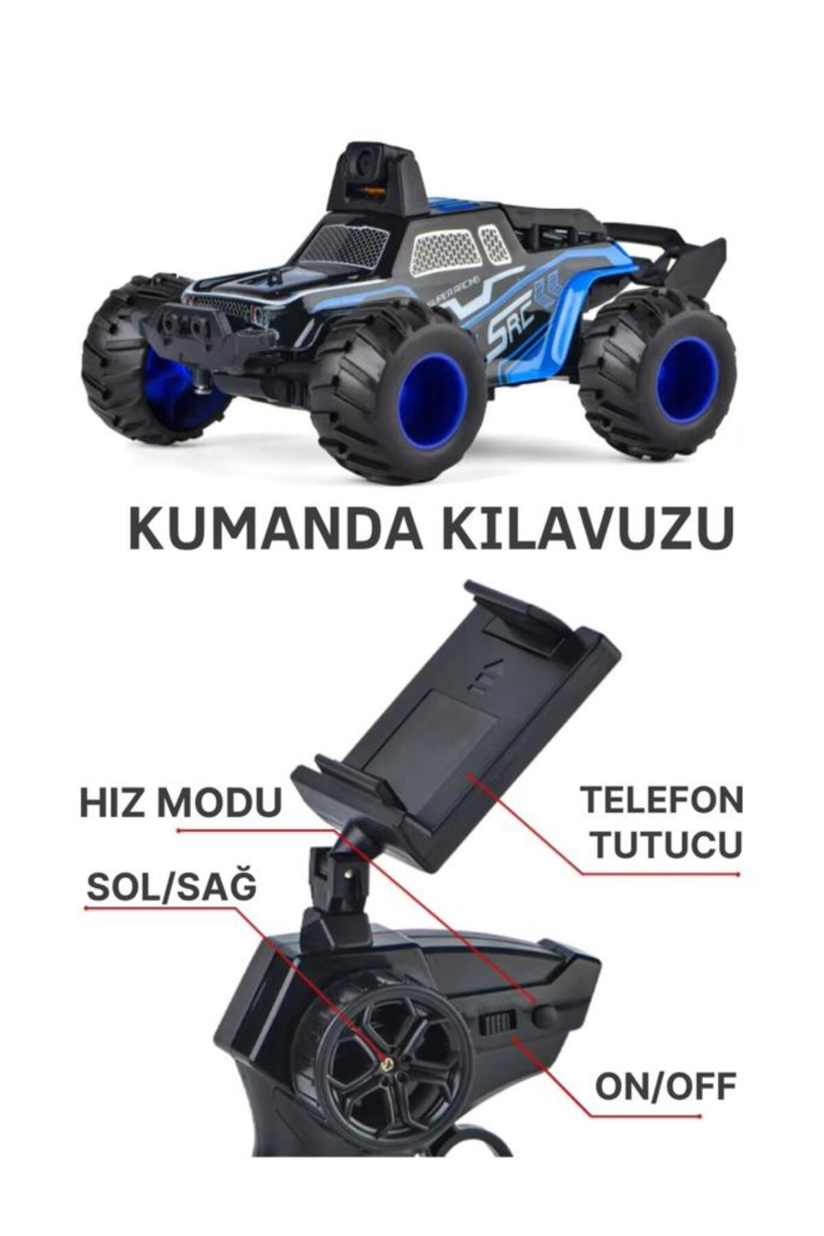 Tıfıl Toys Kumandalı USB Şarjlı Casus Kameralı Full Fonksiyon Oyuncak Araba Off-Road Aracı fotoğrafı 2 (önizleme)