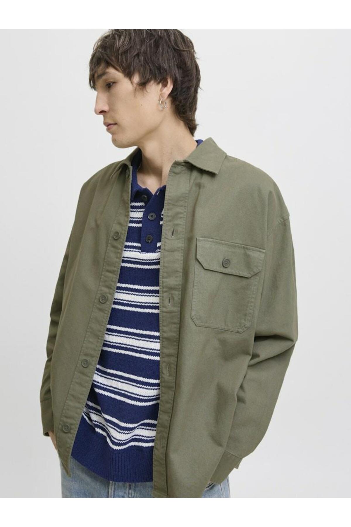 پیراهن مردانه راسته آستین بلند | جک اند جونز Jack & Jones 12279575 - تصویر 2