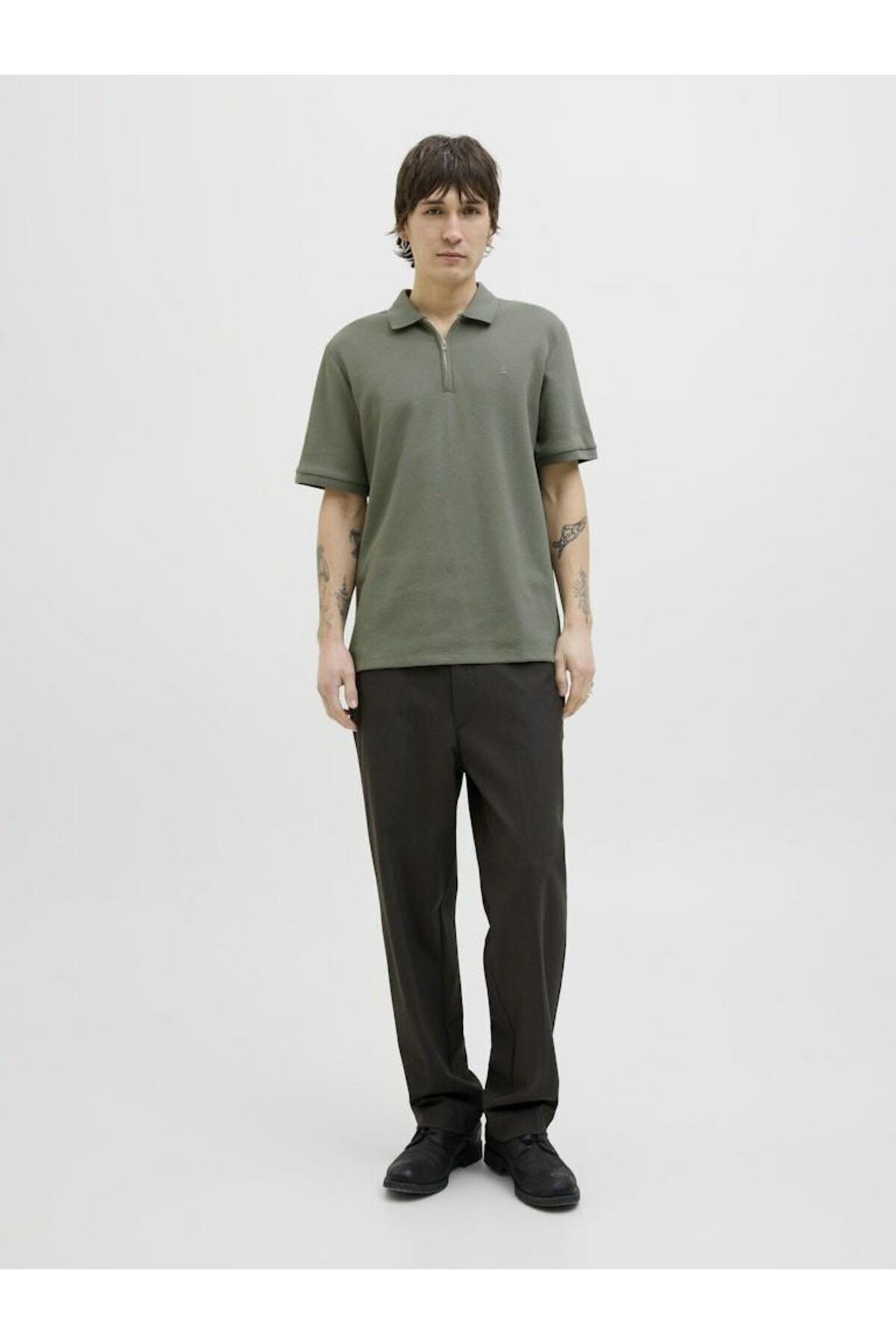 تیشرت یقه پلو مردانه راسته آستین کوتاه | جک اند جونز Jack & Jones TYCE3579C658956D49E547800 - تصویر 4