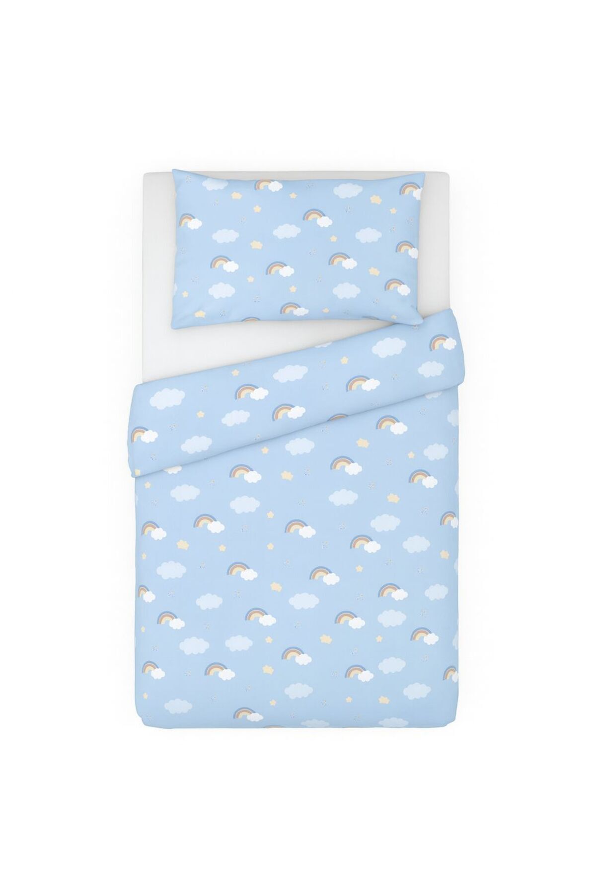 Babyboo Lüks Bebek Nevresim Takımı - Mavi