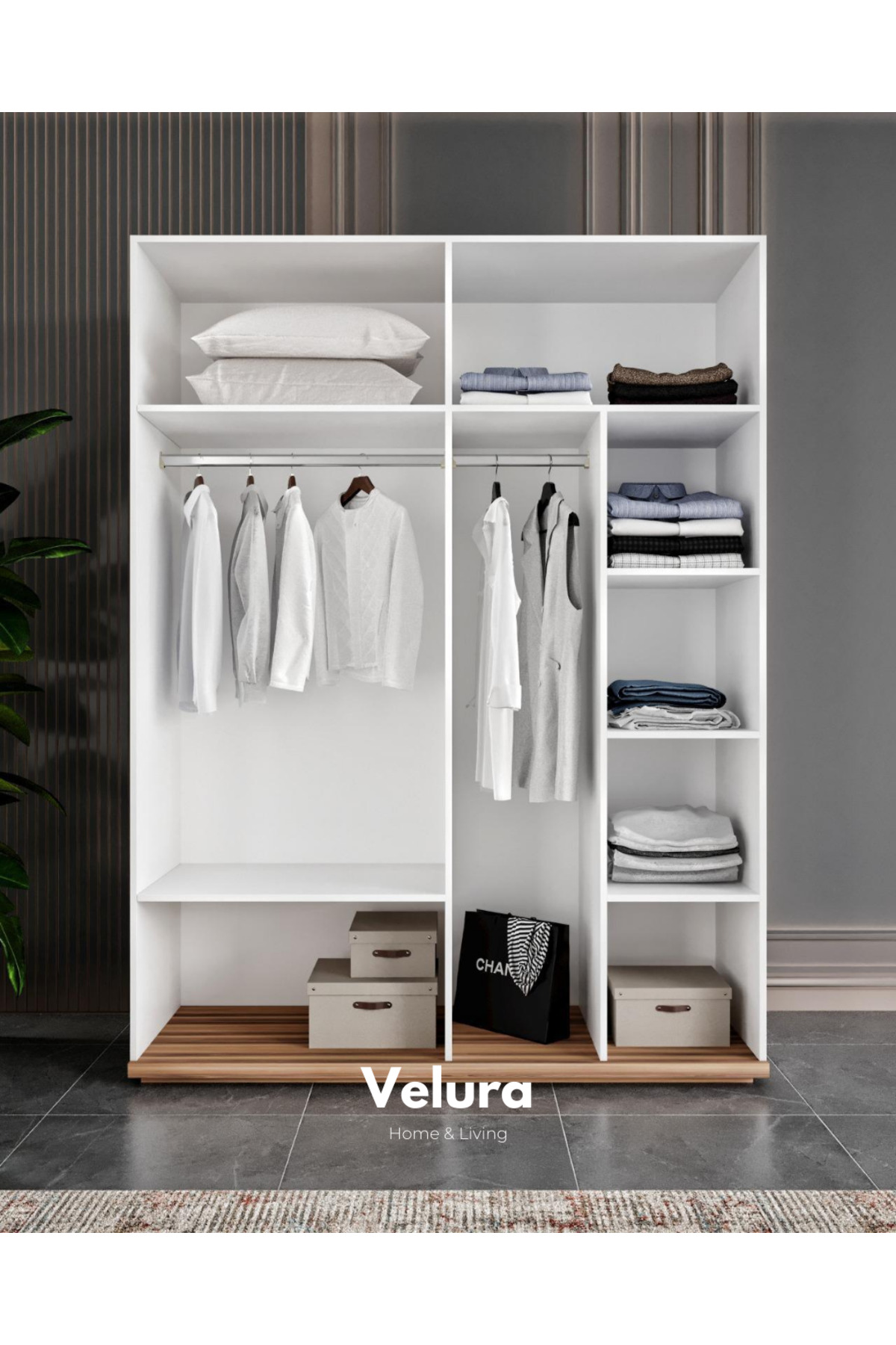 Velura Home & Living Olimpos 4 Kapaklı Dolap (Gardırop) - Fiyatı