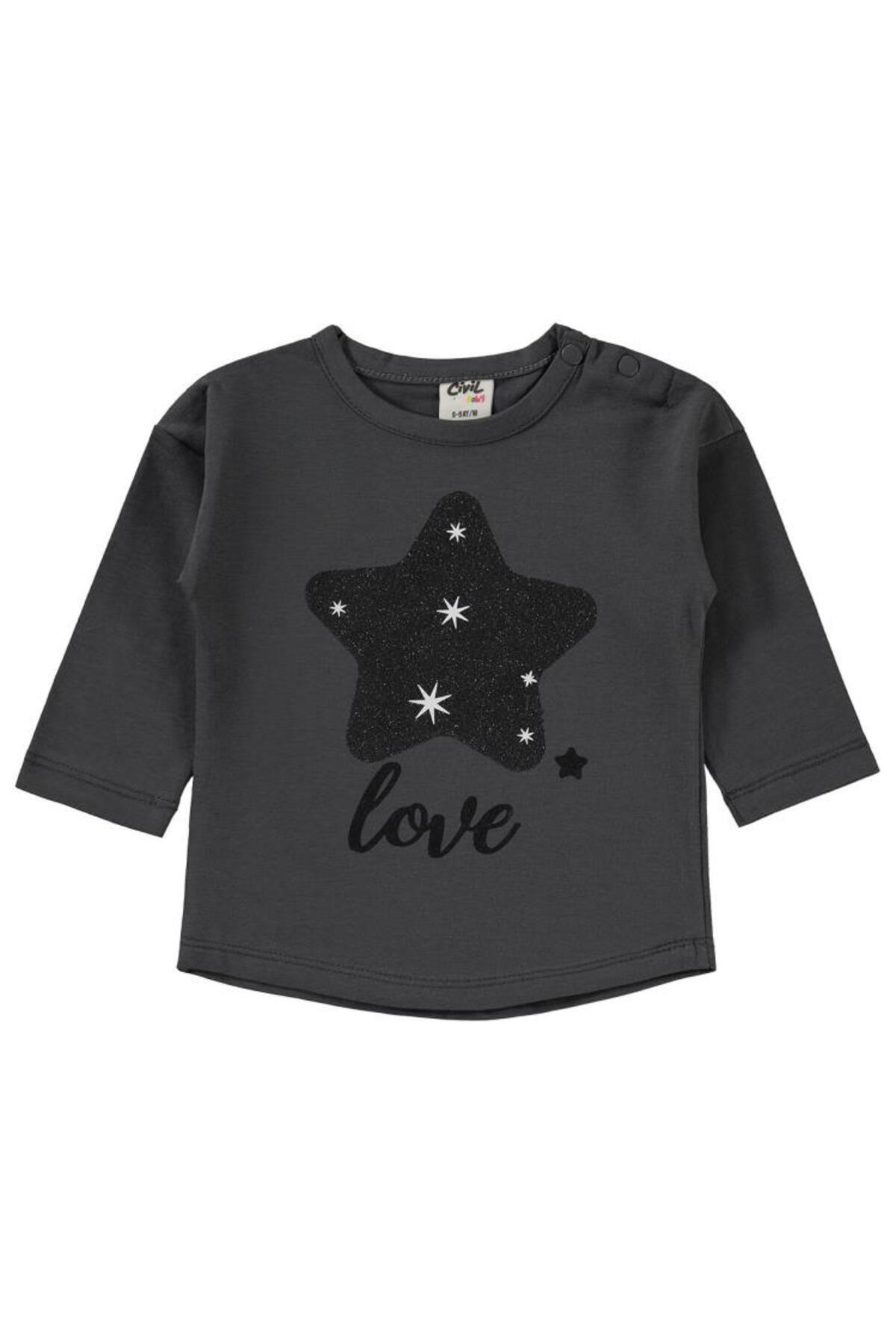 سیویل بیبی سویشرت طرح ستاره برای ۶ تا ۱۸ ماه - خاکستری ۶ تا ۹ ماه سیویل بیبی سویشرت طرح ستاره برای ۶ تا ۱۸ ماه - خاکستری ۶ تا ۹ ماه