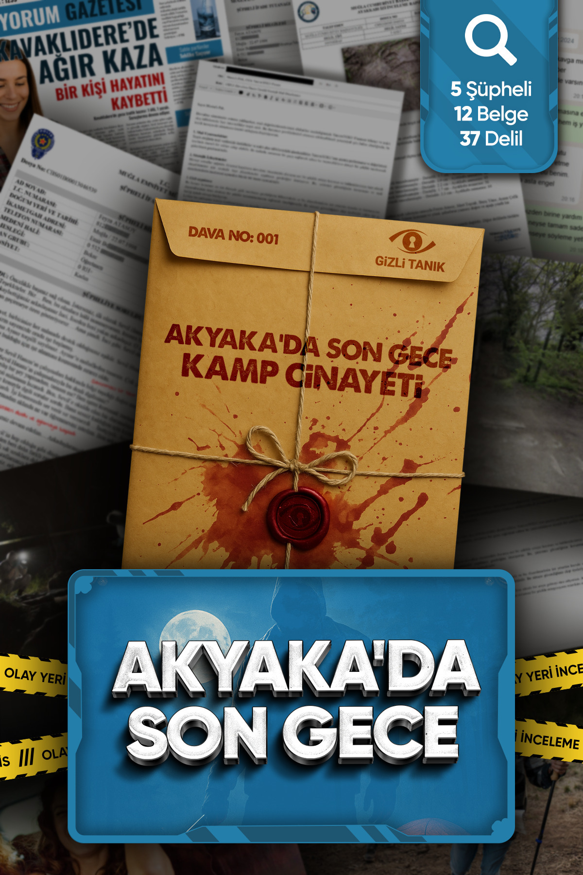 Gizli Tanık Dedektif Oyunu, 7 Dava Tek Paket, Dedektiflik Oyunu, Kutu Oyunları, Cinayet Oyunu, Katili Bulma Oyun fotoğrafı 2 (önizleme)