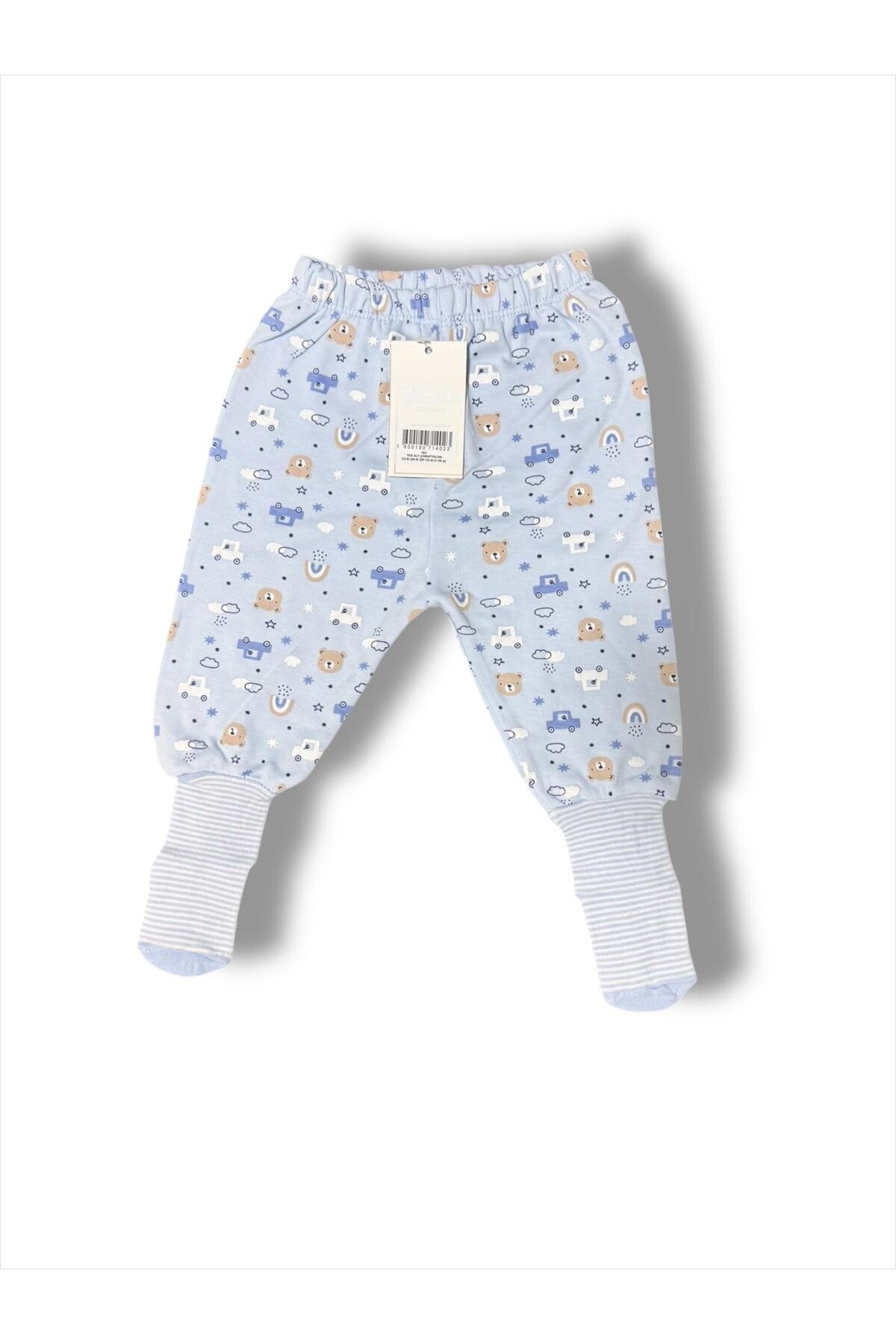 Kindo Baby Bebek Patikli Pantolon , Kendinden Çoraplı Pantolon , Annelerin Favorisi %100 Pamuk Pijama fotoğrafı 2 (önizleme)