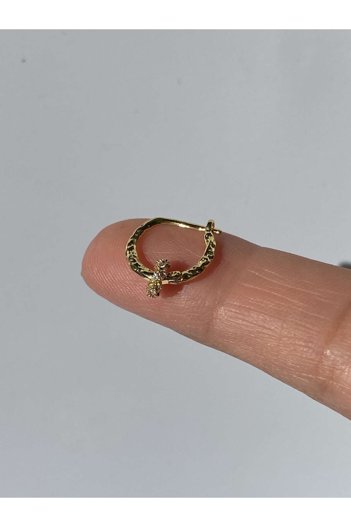 Steel Piercing Helix Model with Inner Cartilage Ring