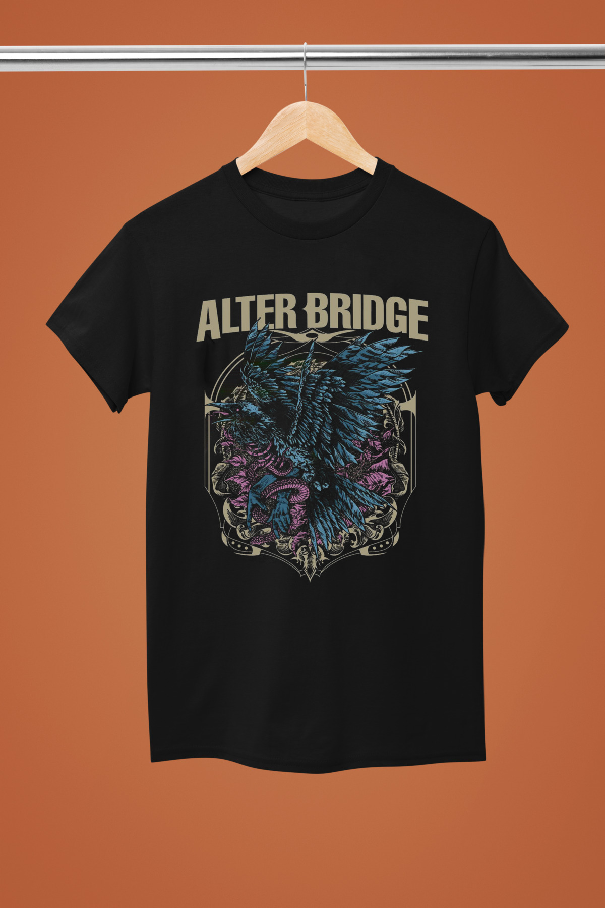 T-Shirt Band Alterbridge - Merchandising Officiel - Coton Lourd Unisexe - Neuf Avec Étiquettes - Vintage Apparel CO