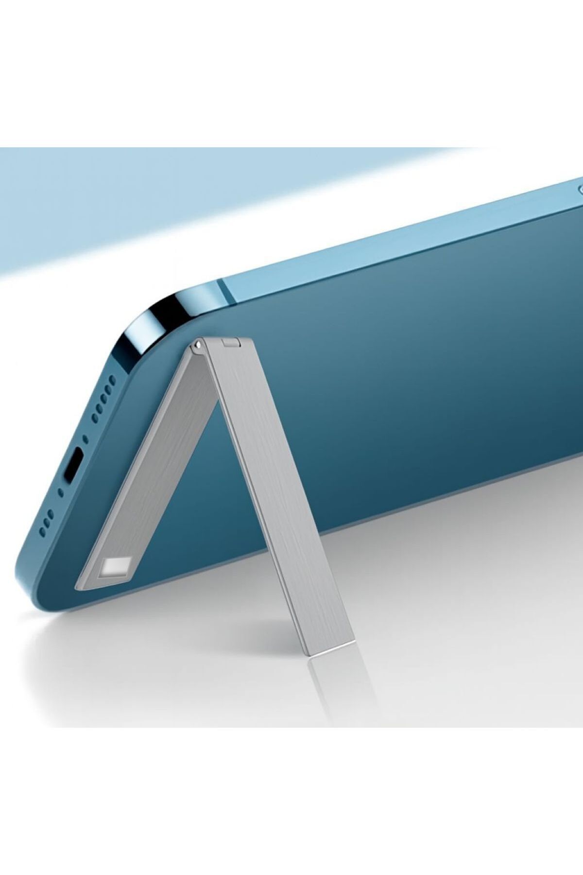 TARIK HOME Ultra İnce Metal Telefon Tutucu-Tüm Telefonlara Uyumlu Kendiliğinden Yapışkanlı–Manyetik Kilitli