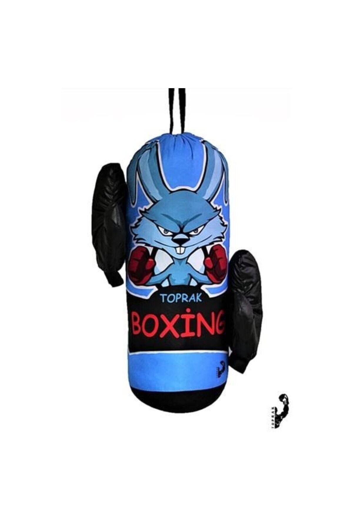 MDKConceptShop Çocuk Boks Kum Torbası Eldiven Dahil 2-6 Yaş Mavi