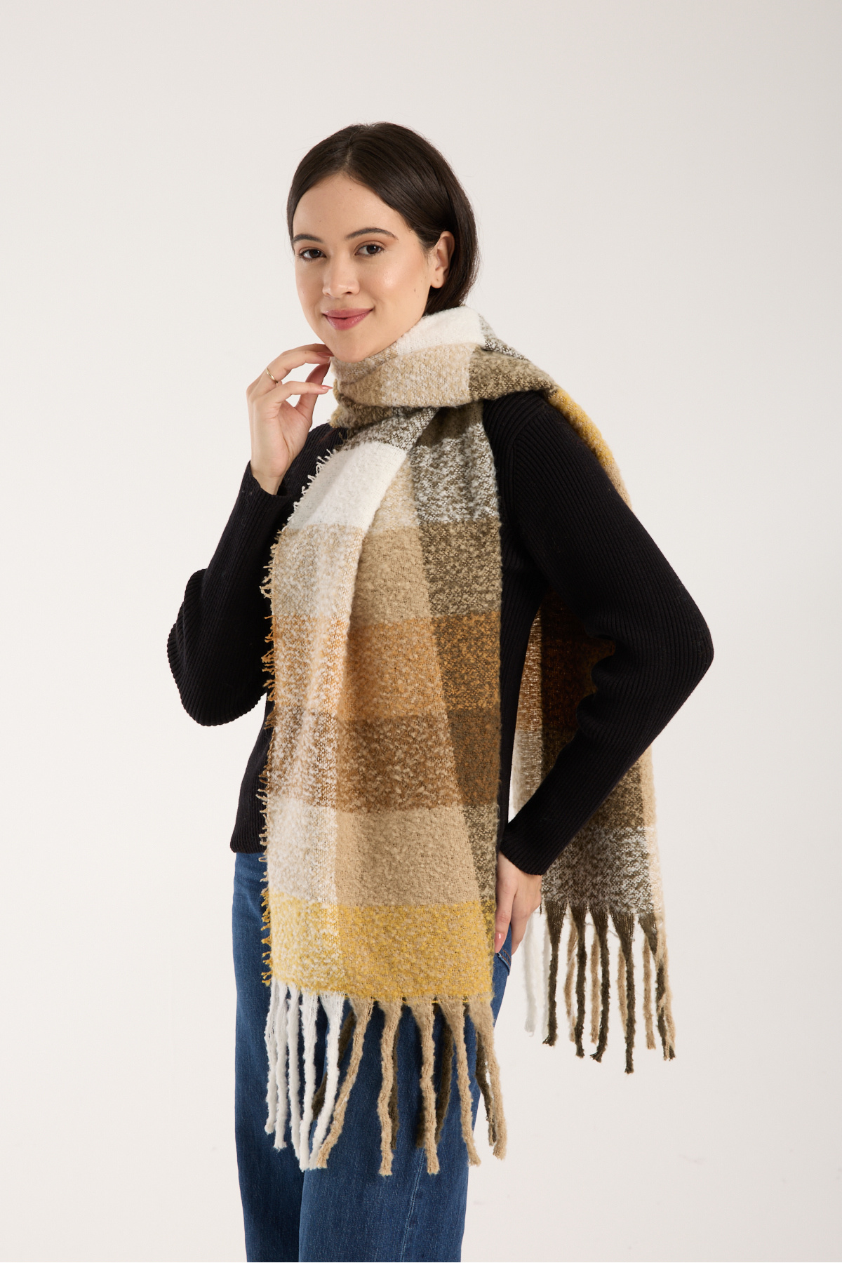 Yumuşak Dokulu Puf Etol Şal | Sıcak, Yumuşak ve Zarif Şal Atkı