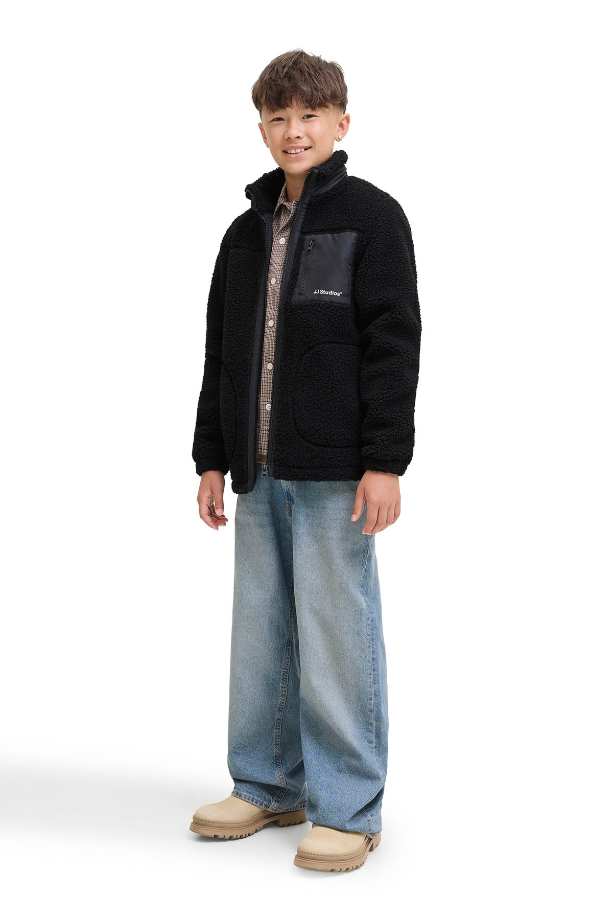 کاپشن مردانه راسته آستین بلند | جک اند جونز Jack & Jones JJESOHO TEDDY JACKET SN J - تصویر 4