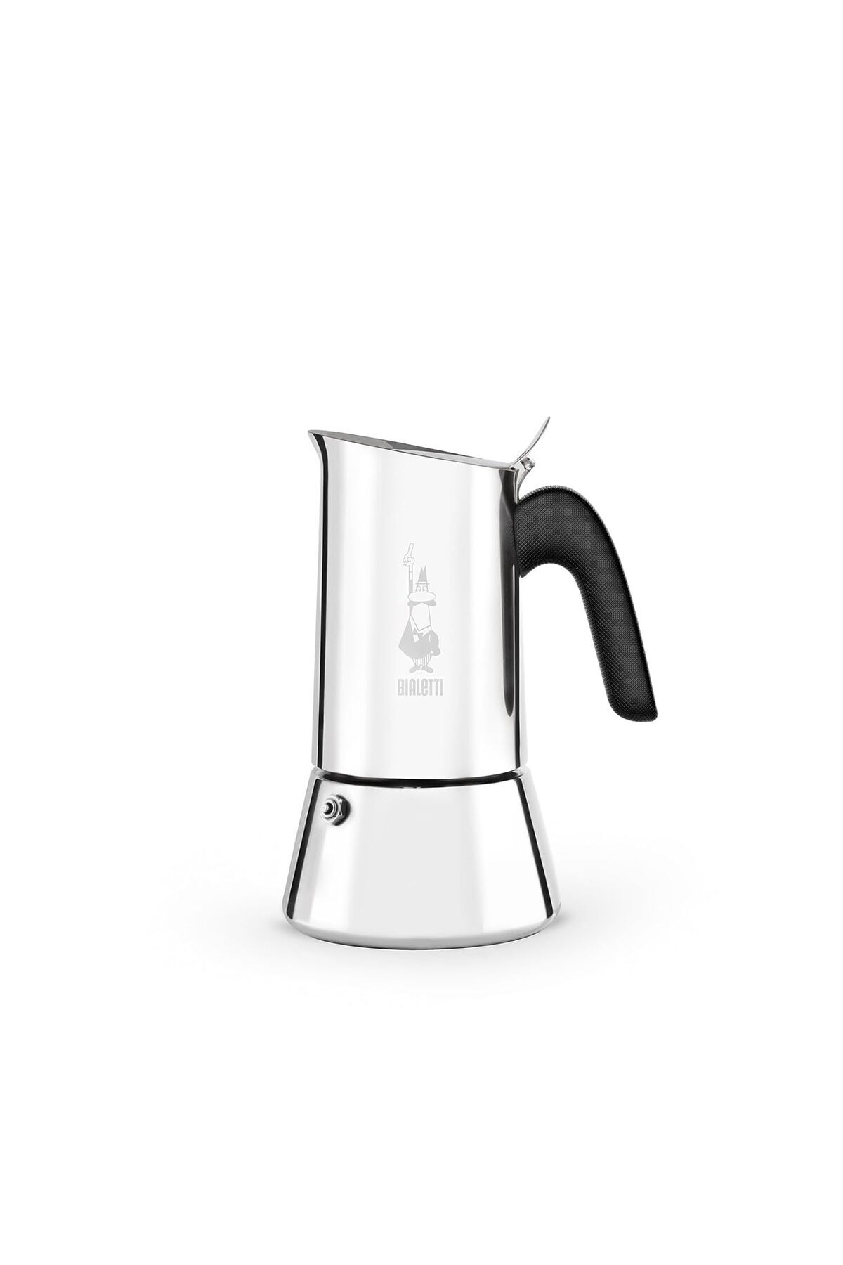 Delixa Venus: 2 Cups Ocak Üstü Espresso Pişirici - 85ml - Gümüş Renk - Paslanmaz Çelik Gövde - Patentli Güv