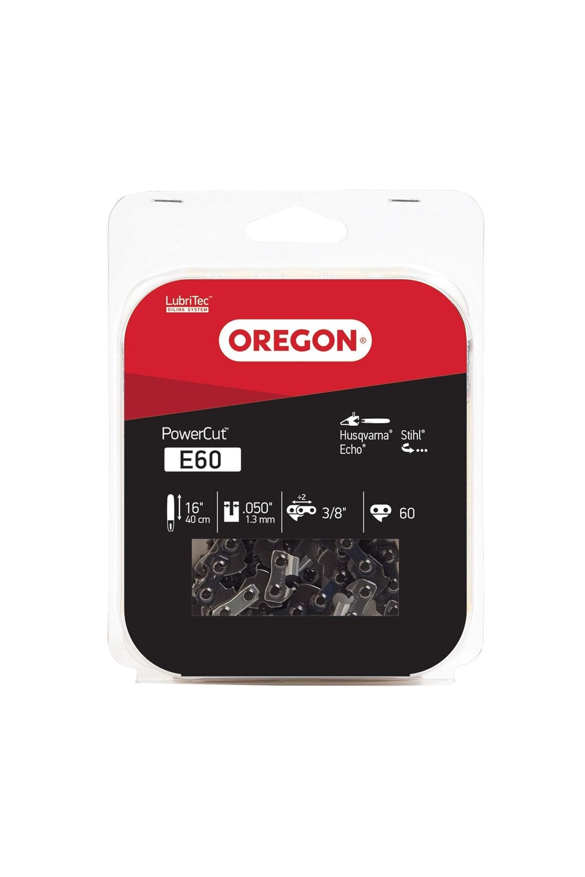 Delixa E60 PowerCut 40 cm (16 inç) Testere Zinciri, Husqvarna, Stihl, Echo ile uyumludur