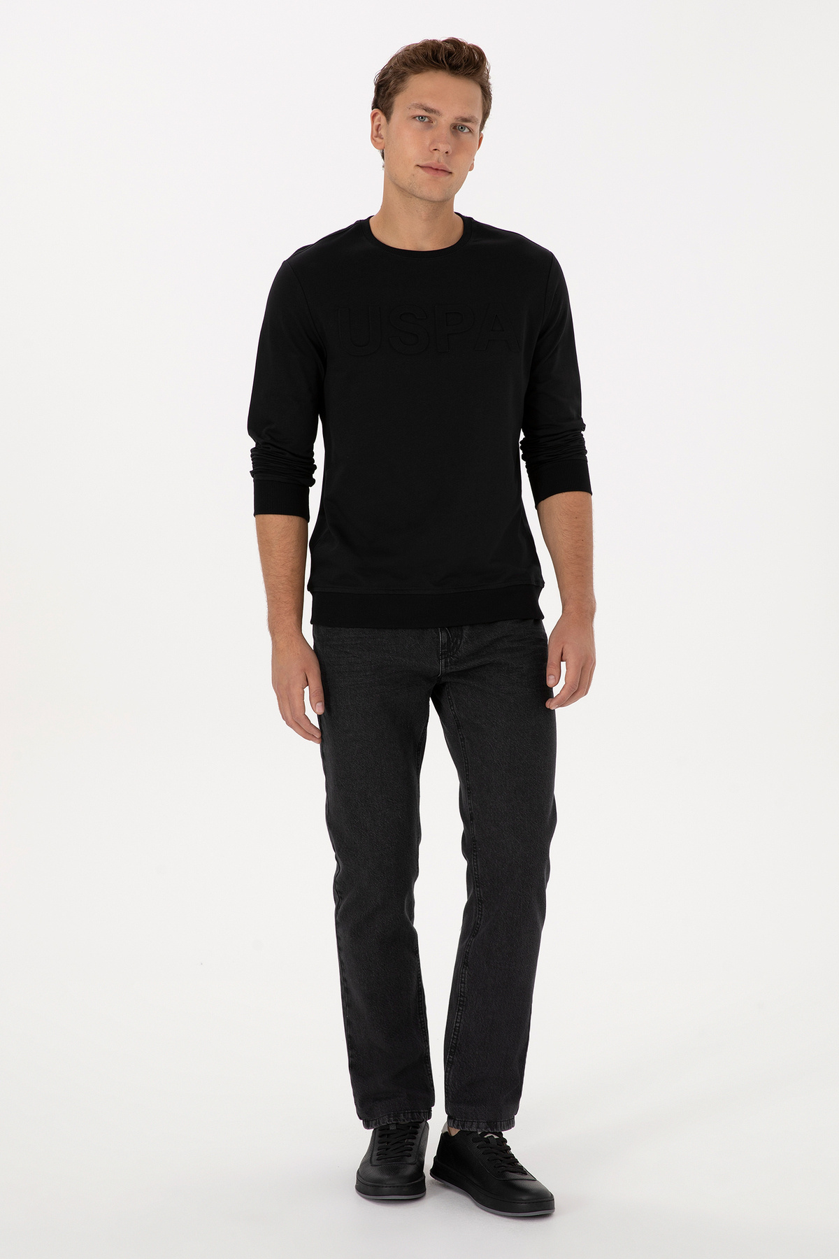 U.S. Polo Assn. Erkek Siyah Relax Fit Jean Pantolon 50316564-DN0027