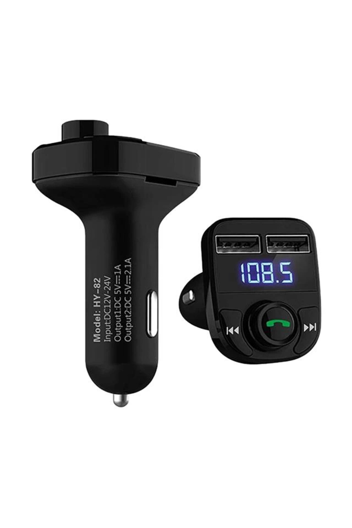 Genel Markalar 12-24 Volt 3.1 Amper Hızlı Şarj Destekli Çift USB/SD-Bluetooth Fm Transmitter HL-19680