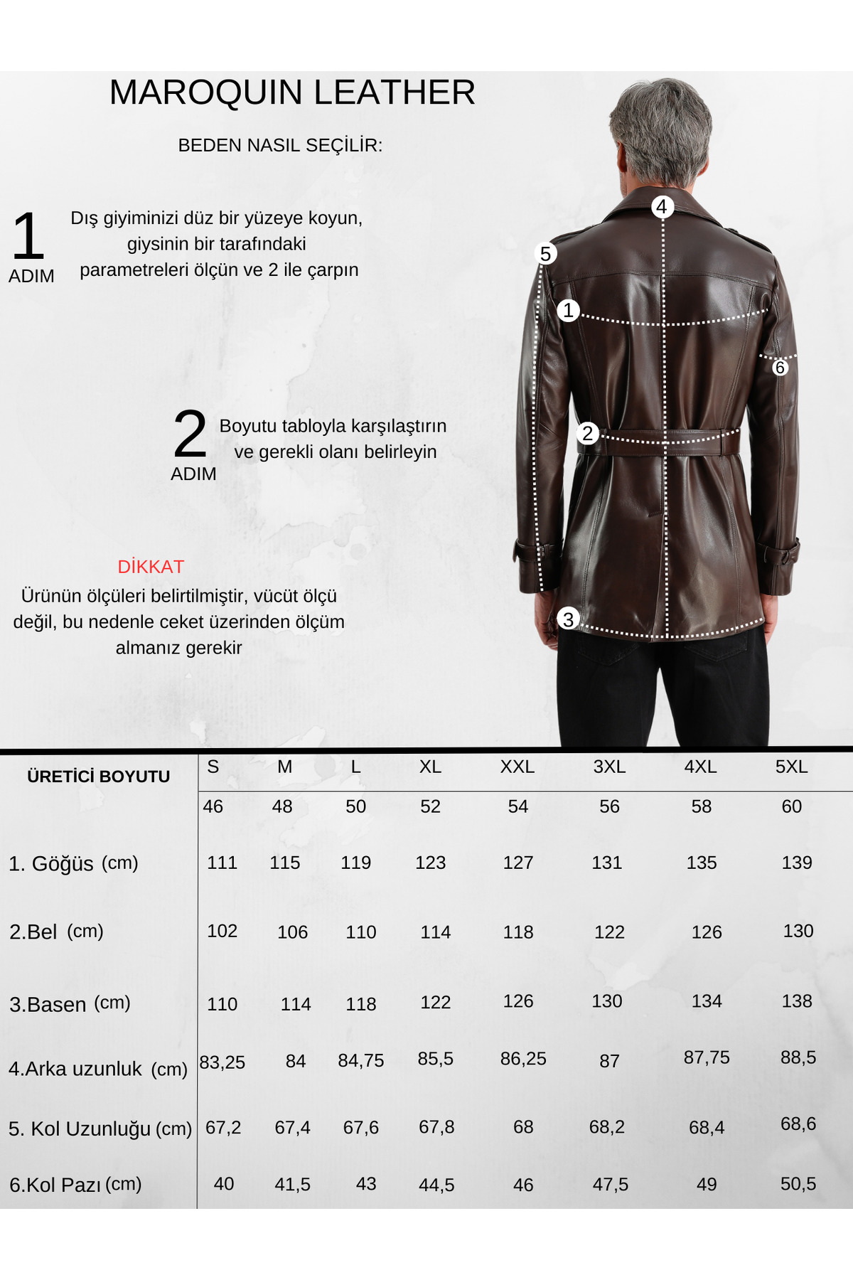 MQ Leather Maroquin Leather Moreno Erkek Hakiki Deri Trençkot görsel 7