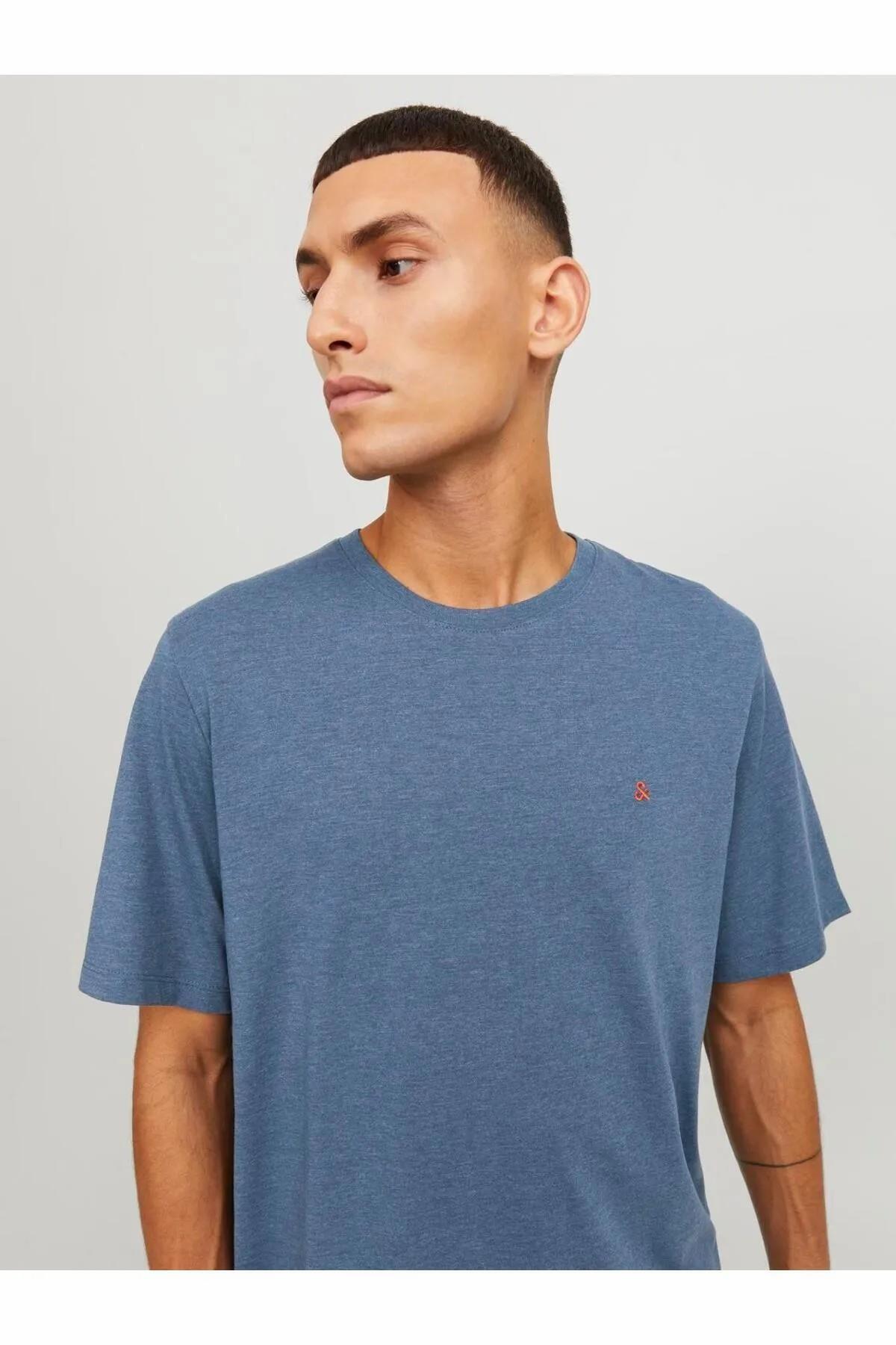 تیشرت مردانه گلدوزی شده آستین کوتاه | جک اند جونز Jack & Jones 12245087 - تصویر 5