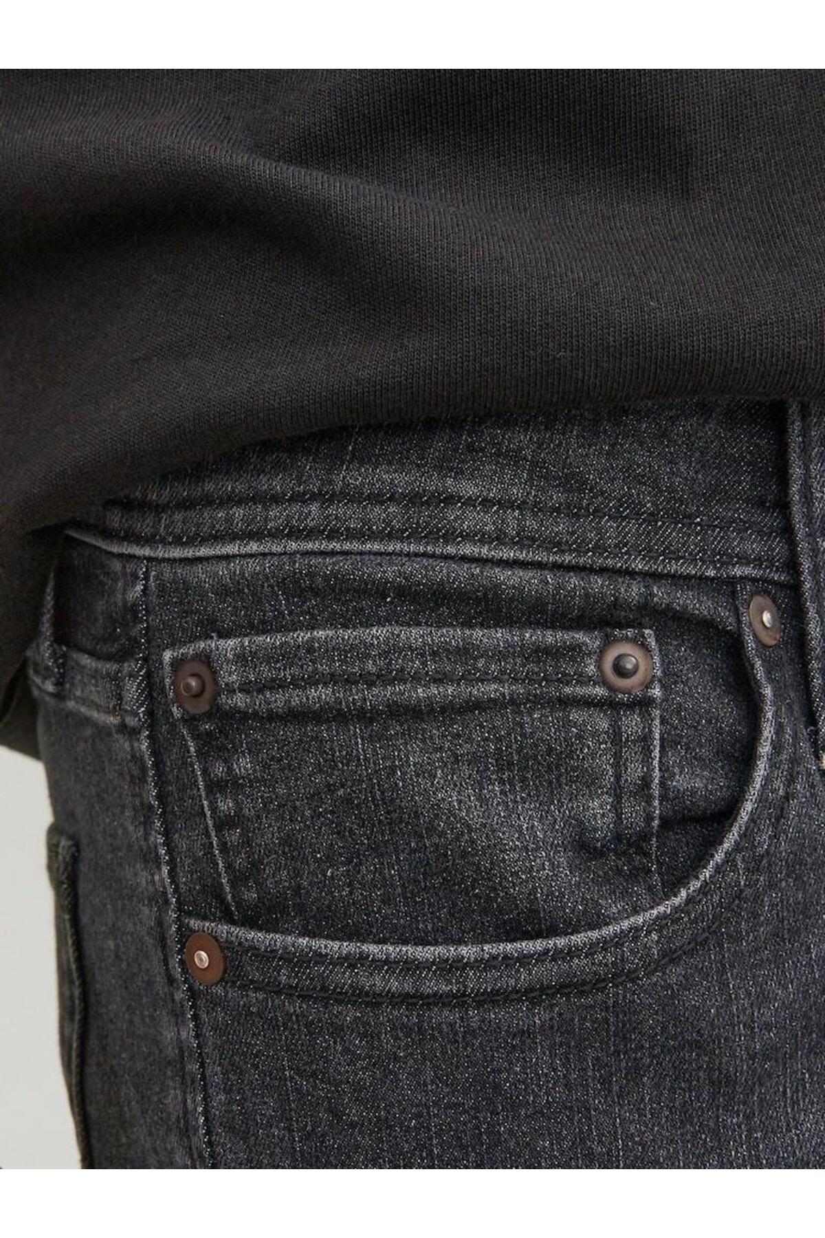 شلوار جین مردانه راسته فاق کوتاه | جک اند جونز Jack & Jones 5003052389 - تصویر 7