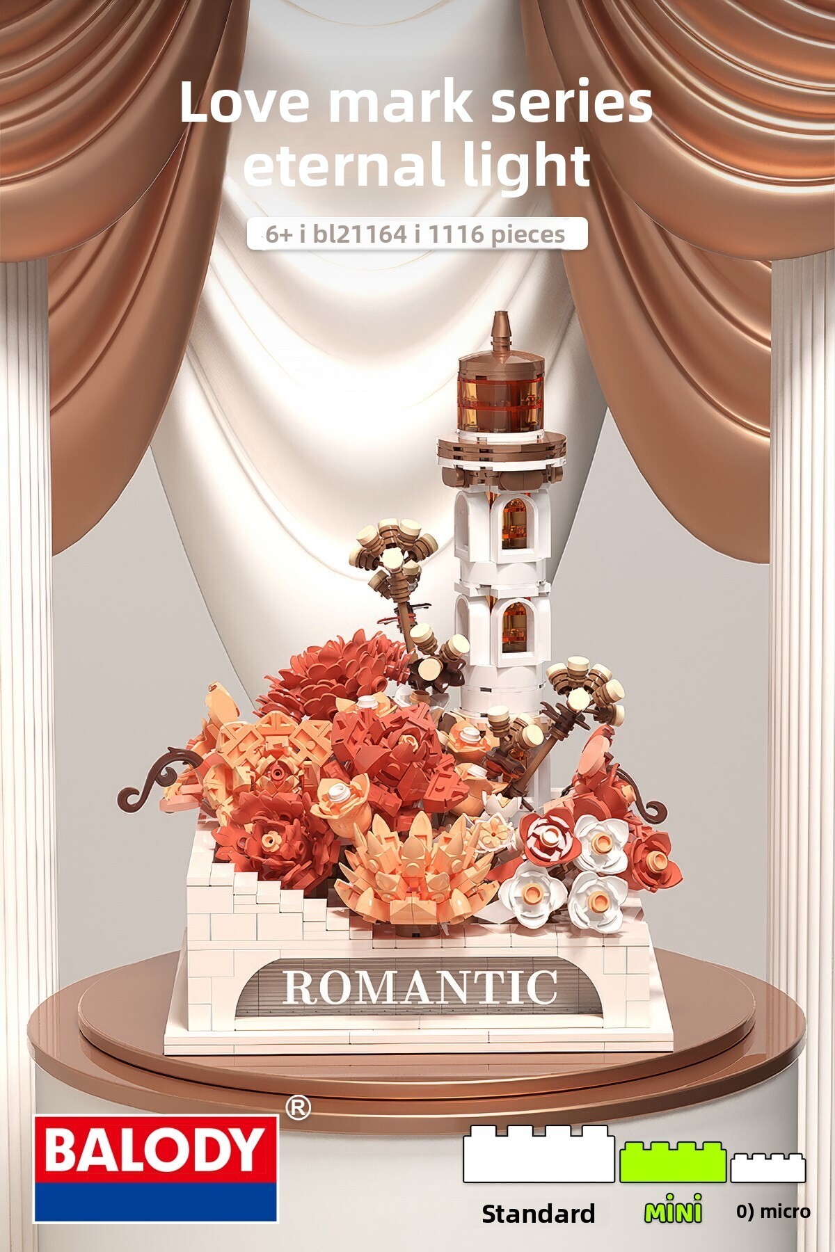 نور ابدی - مجموعه Love Mark Bl21164 - ست اسباب‌بازی مینی بلاک