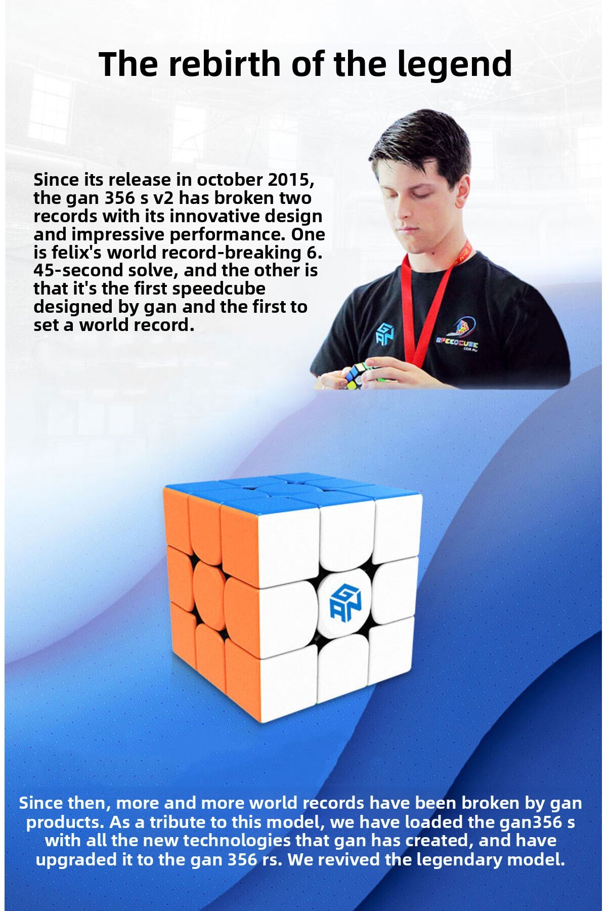 ۳۵۶ R S 3X3 مکعب روبیک اینتلیجنس کیوب (بدون برچسب) فروشنده رسمی ترکیه