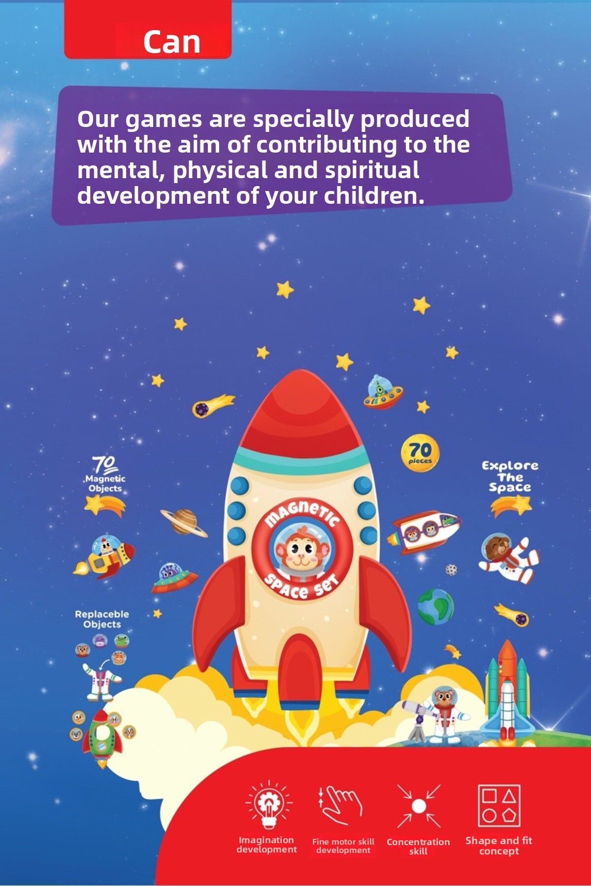 ست بازی مغناطیسی - فضا