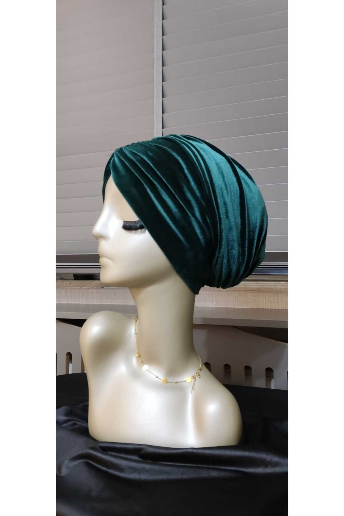 ABB Zümrüt Yeşili Kadife Bone